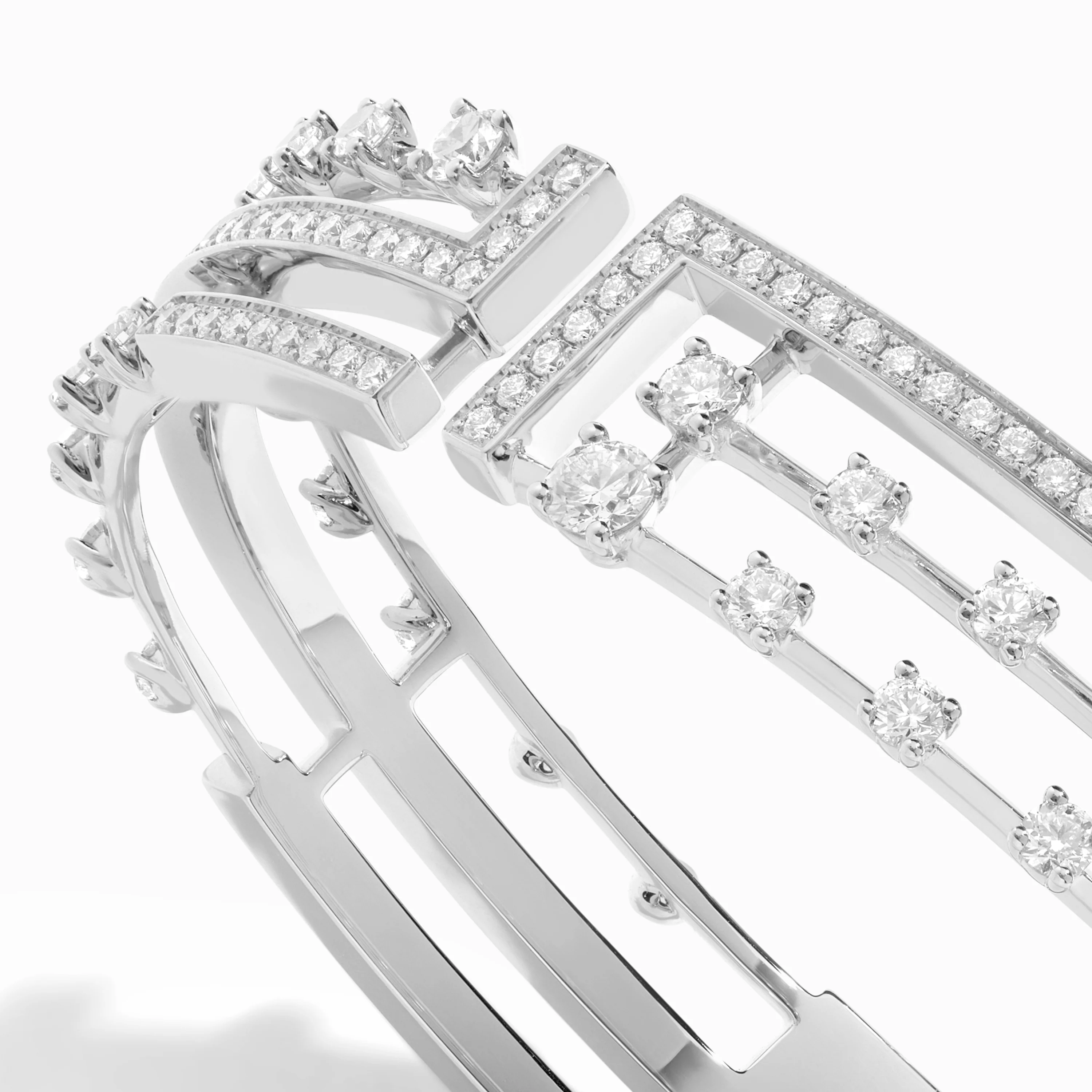 Avenues Open Hinged Statement Bracelet - Image 3