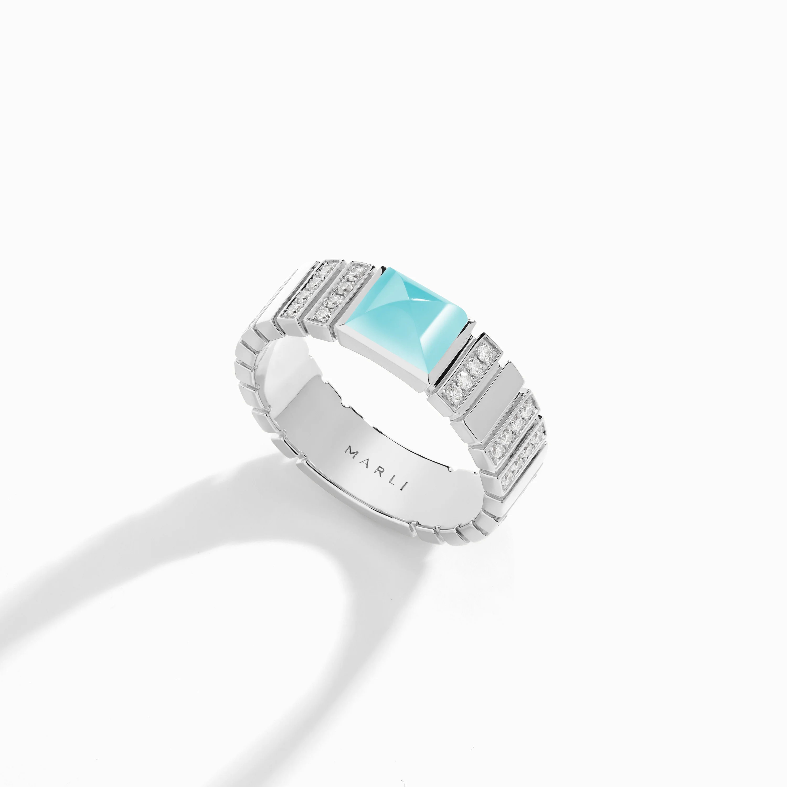 Cleo 2 Link Diamond Ring - Image 13