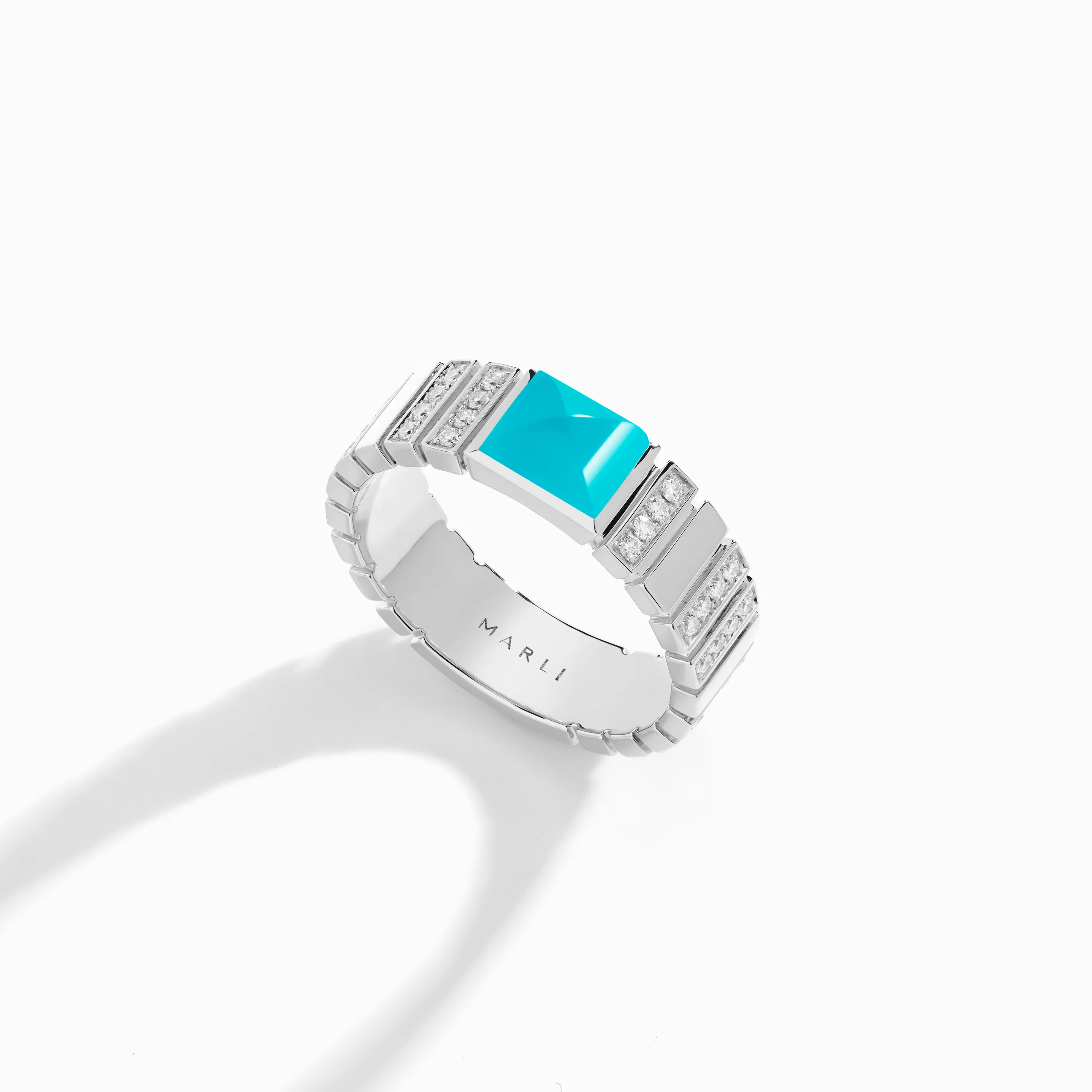 Cleo 2 Link Diamond Ring - Image 9