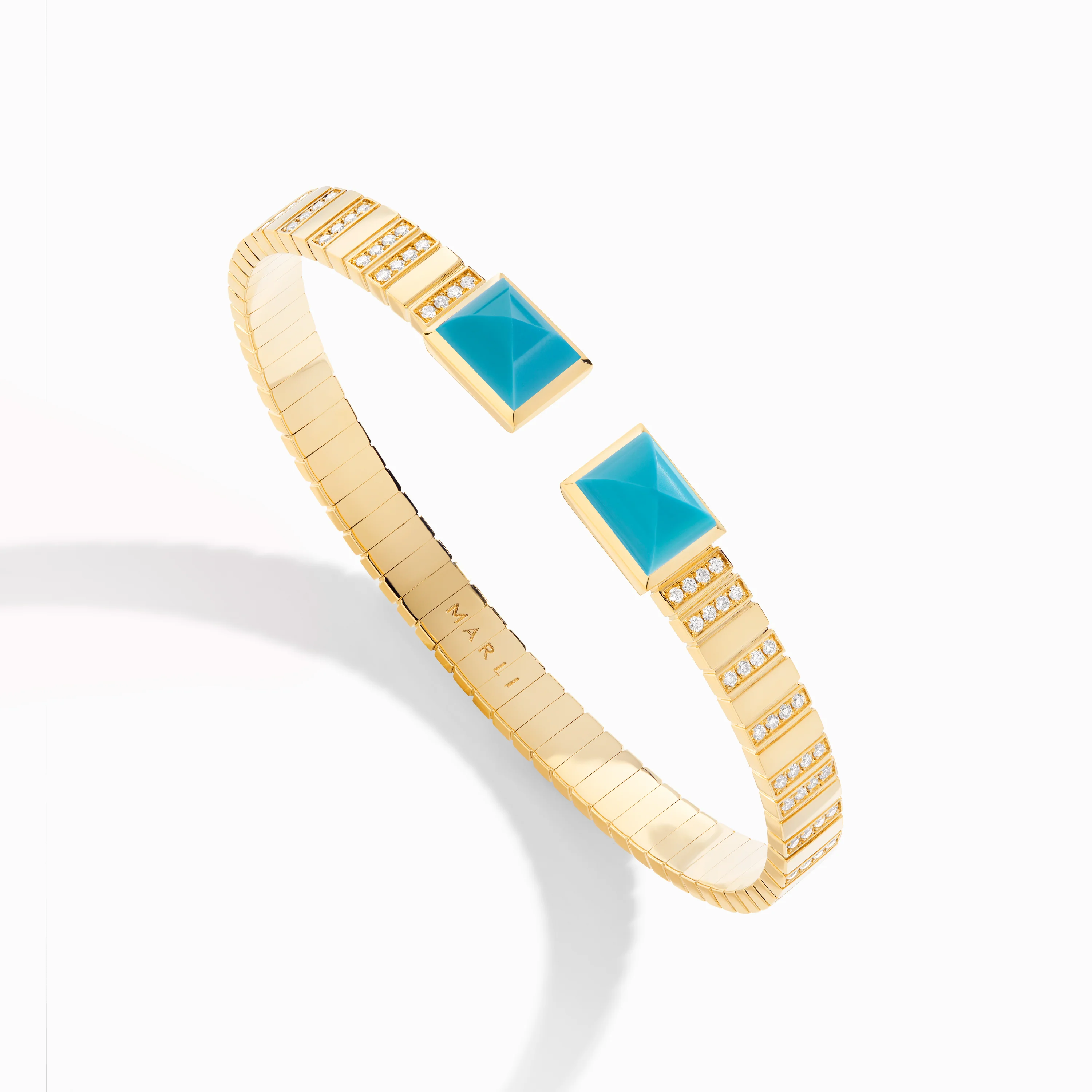 Cleo 2 Link Diamond Slip-On Bracelet - Image 5