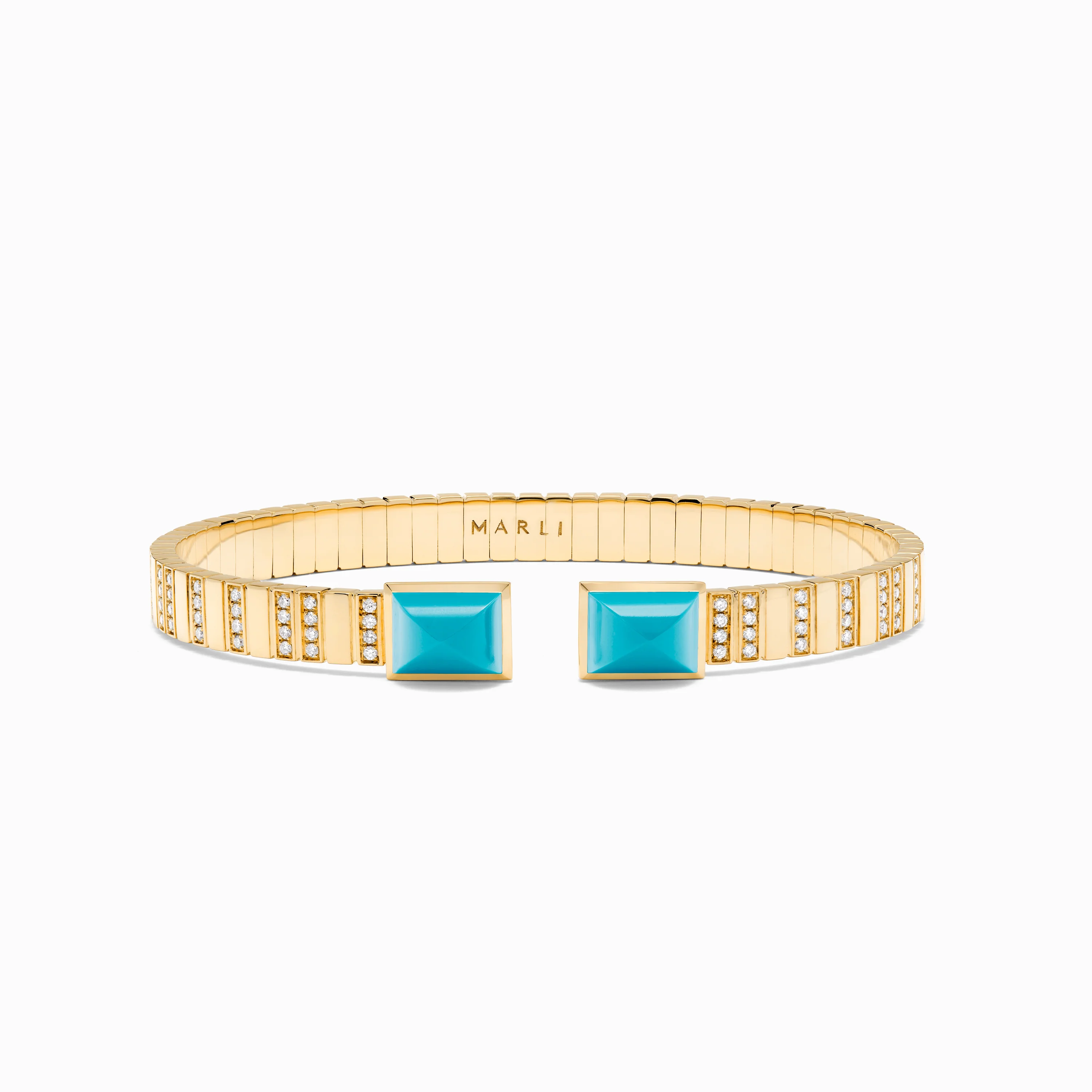 Cleo 2 Link Diamond Slip-On Bracelet - Image 6