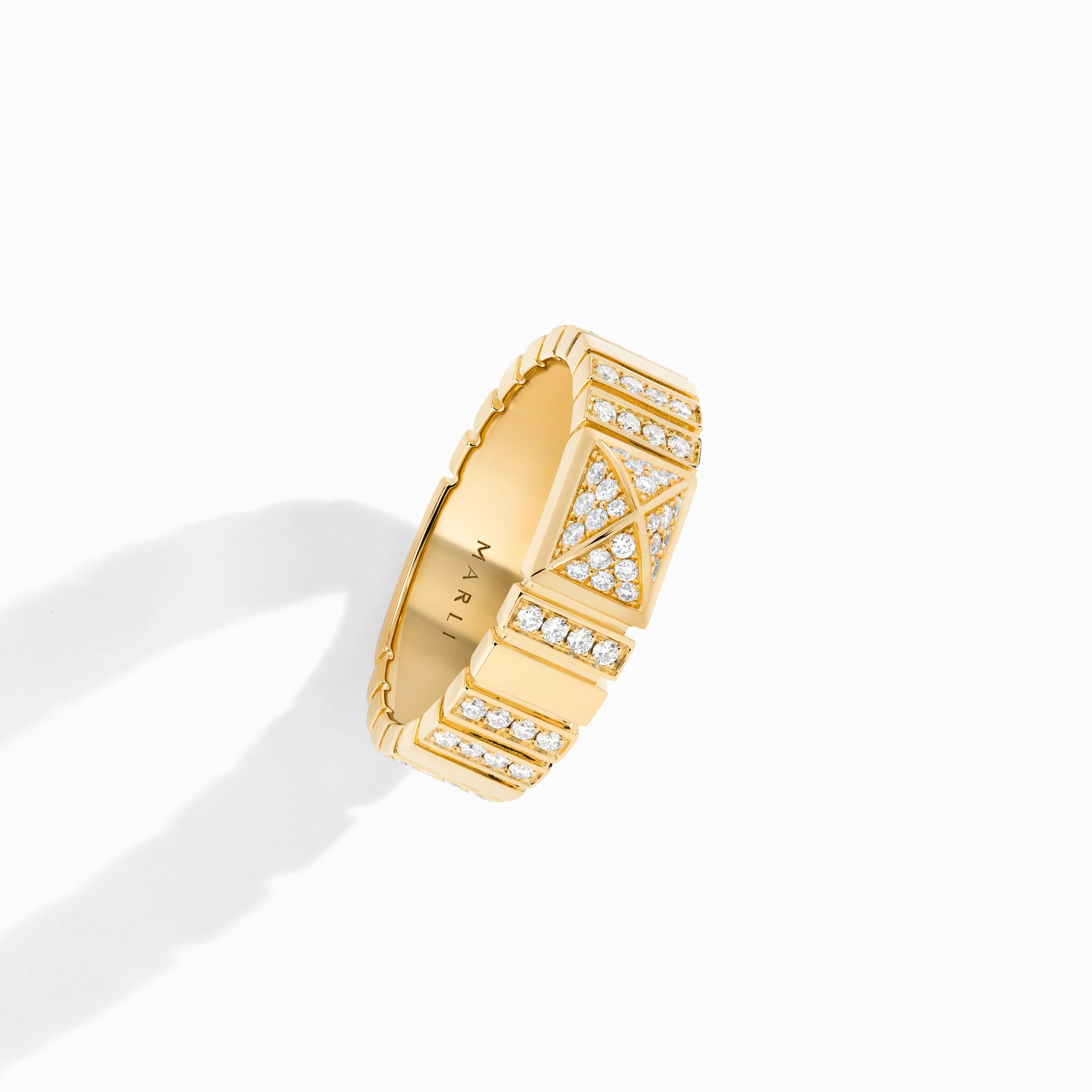 Cleo 2 Link Full Diamond Ring - Image 3