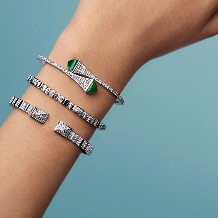 Cleo 2 Link Full Diamond Slip-On Bracelet - Image 5