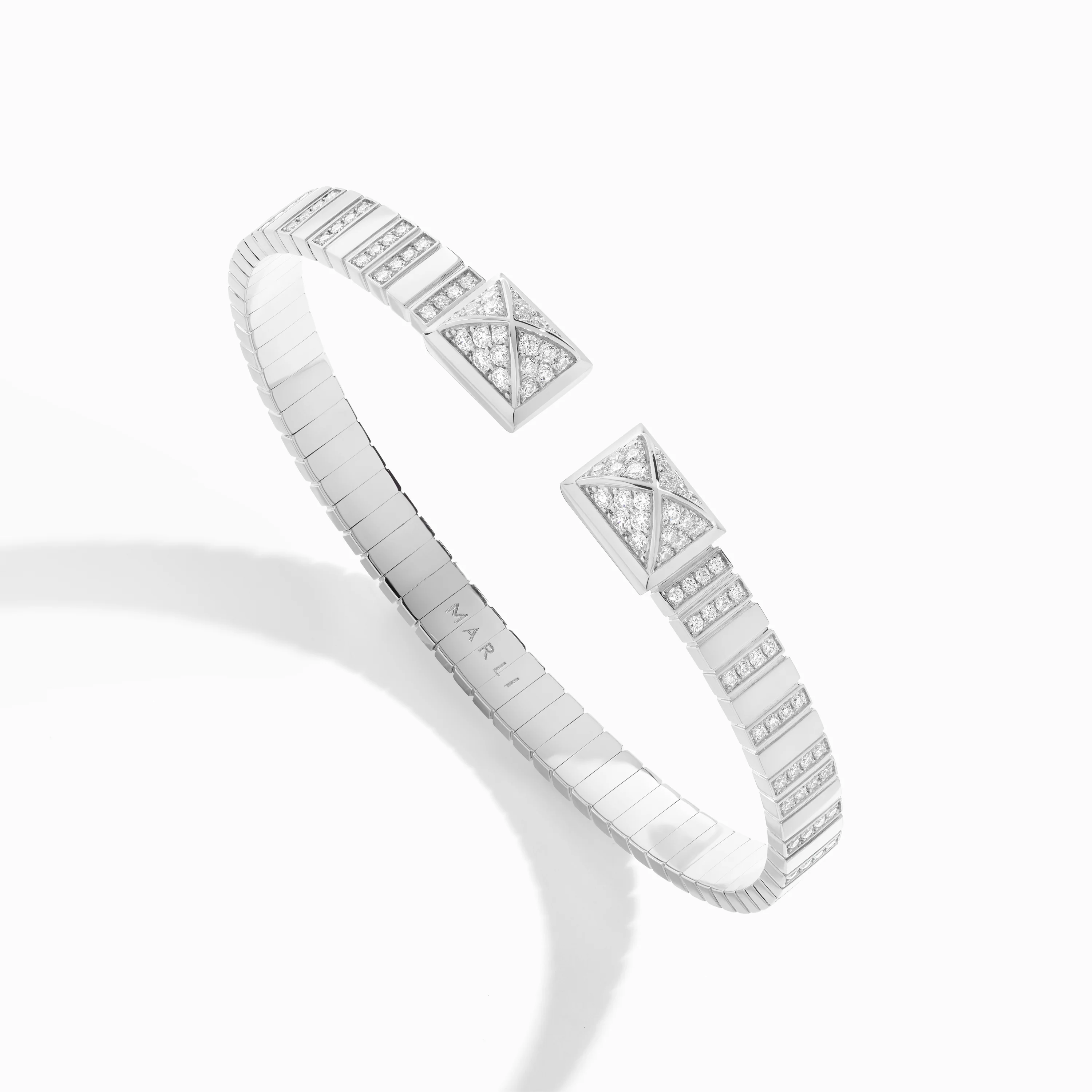 Cleo 2 Link Full Diamond Slip-On Bracelet