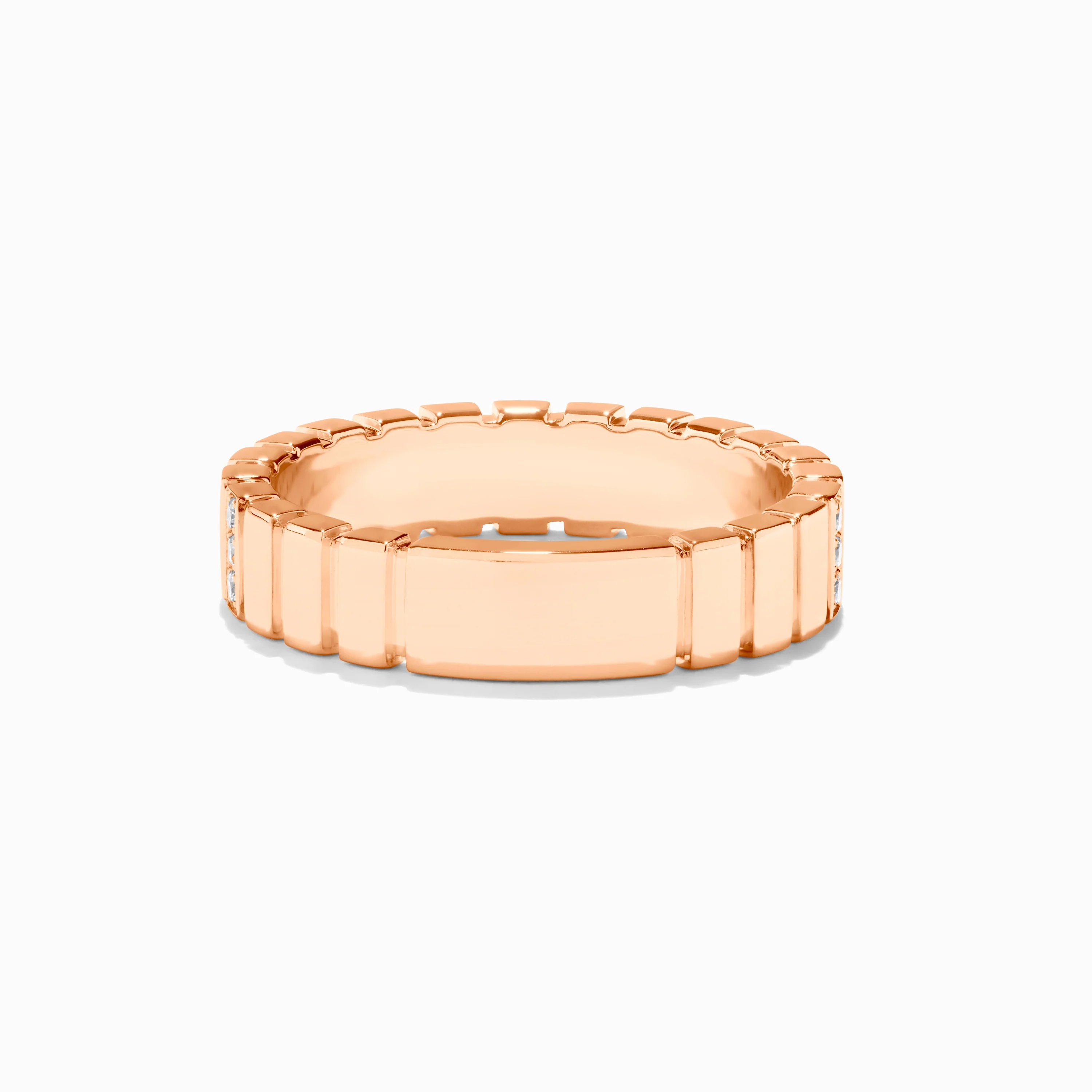 Cleo 2 Link Slim Full Diamond Ring - Image 4