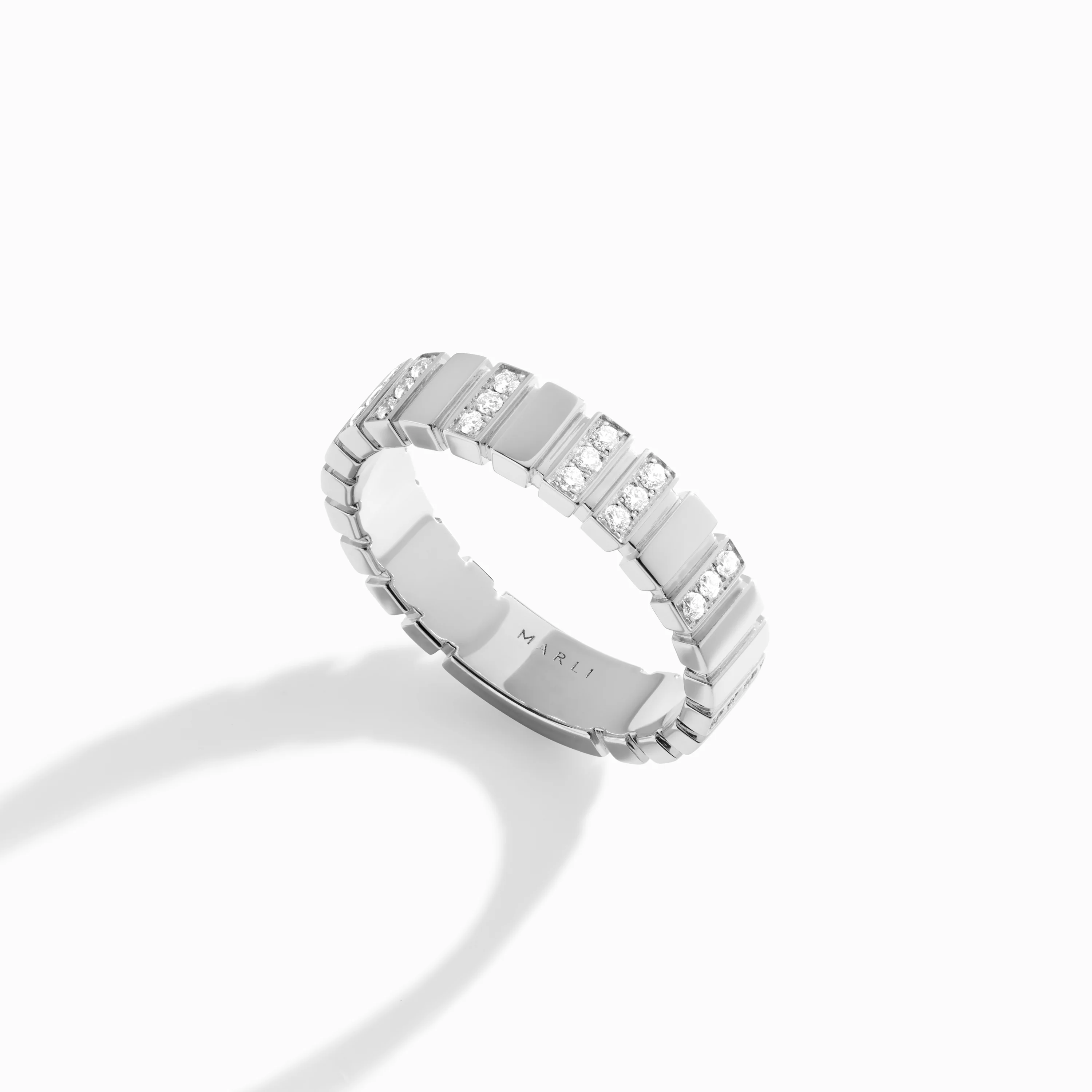 Cleo 2 Link Slim Full Diamond Ring