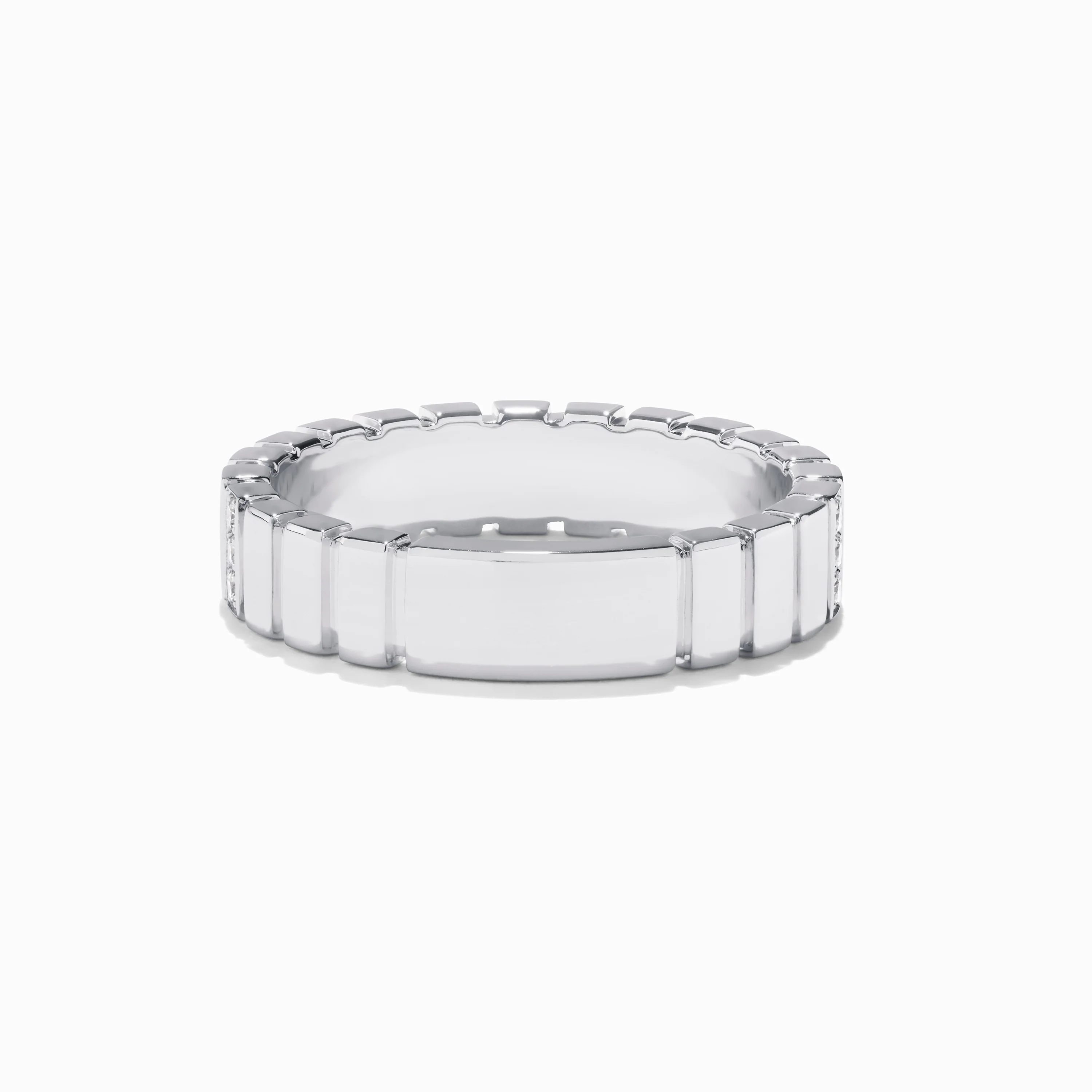 Cleo 2 Link Slim Full Diamond Ring - Image 4