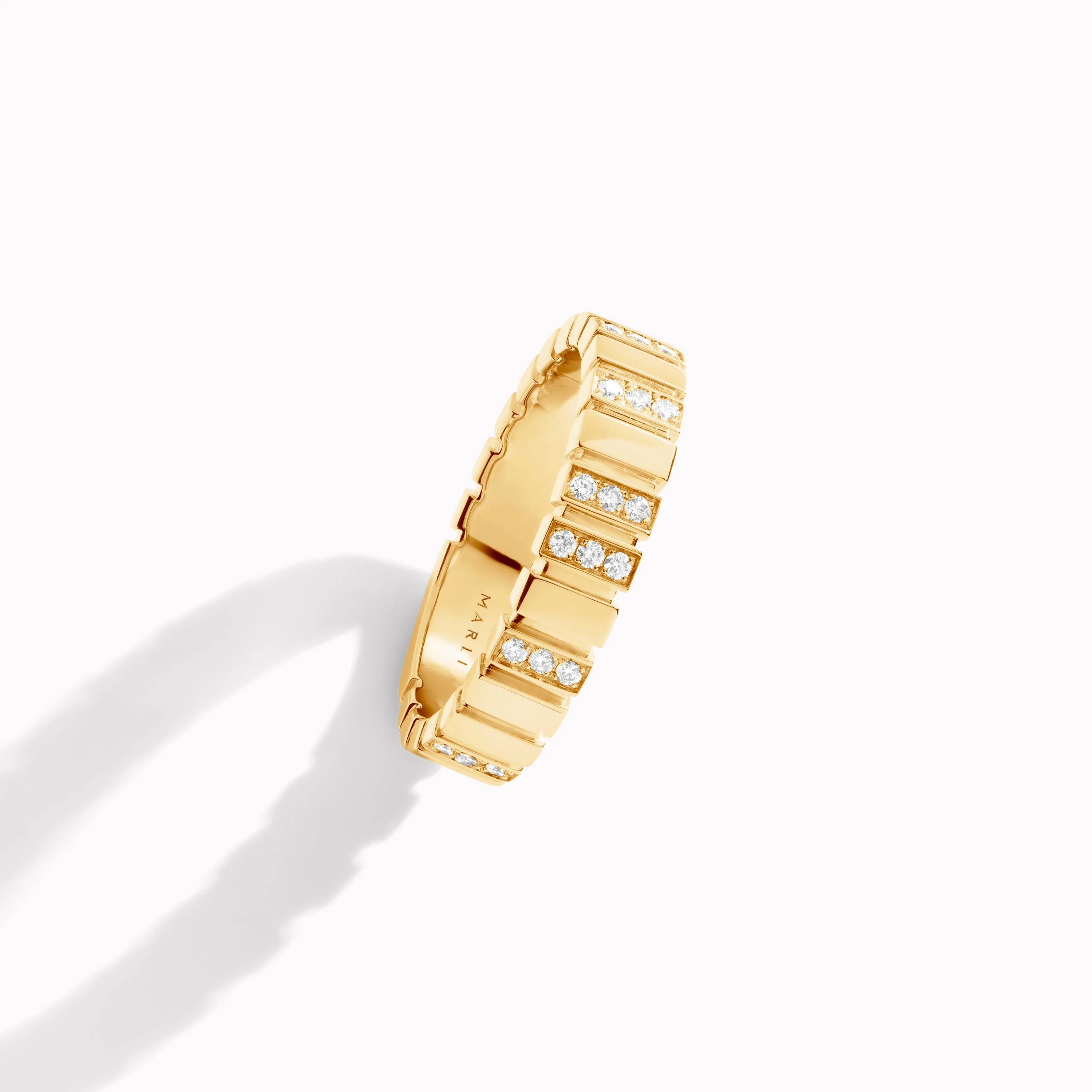 Cleo 2 Link Slim Full Diamond Ring - Image 3
