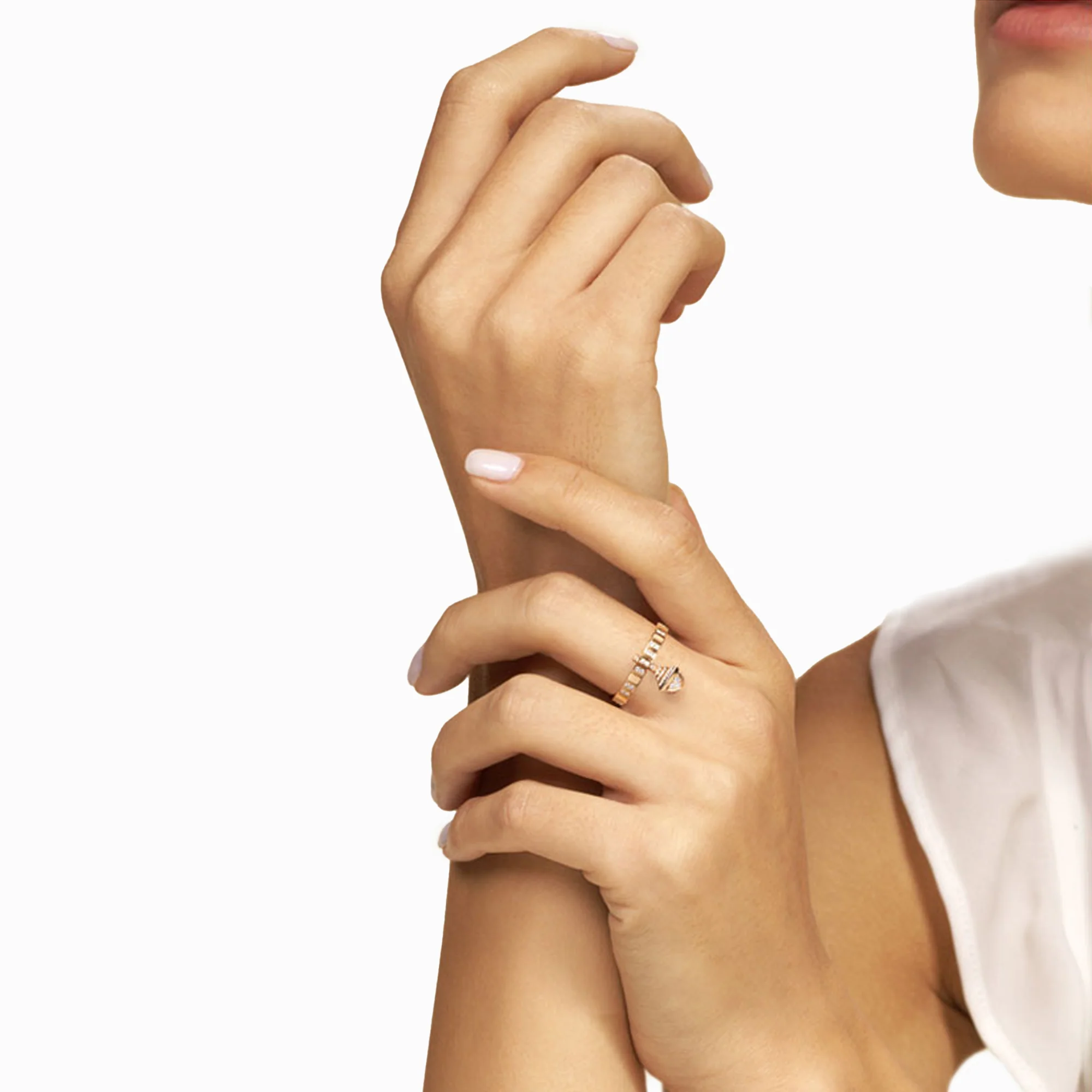 Cleo Charm Full Diamond Ring - Image 4