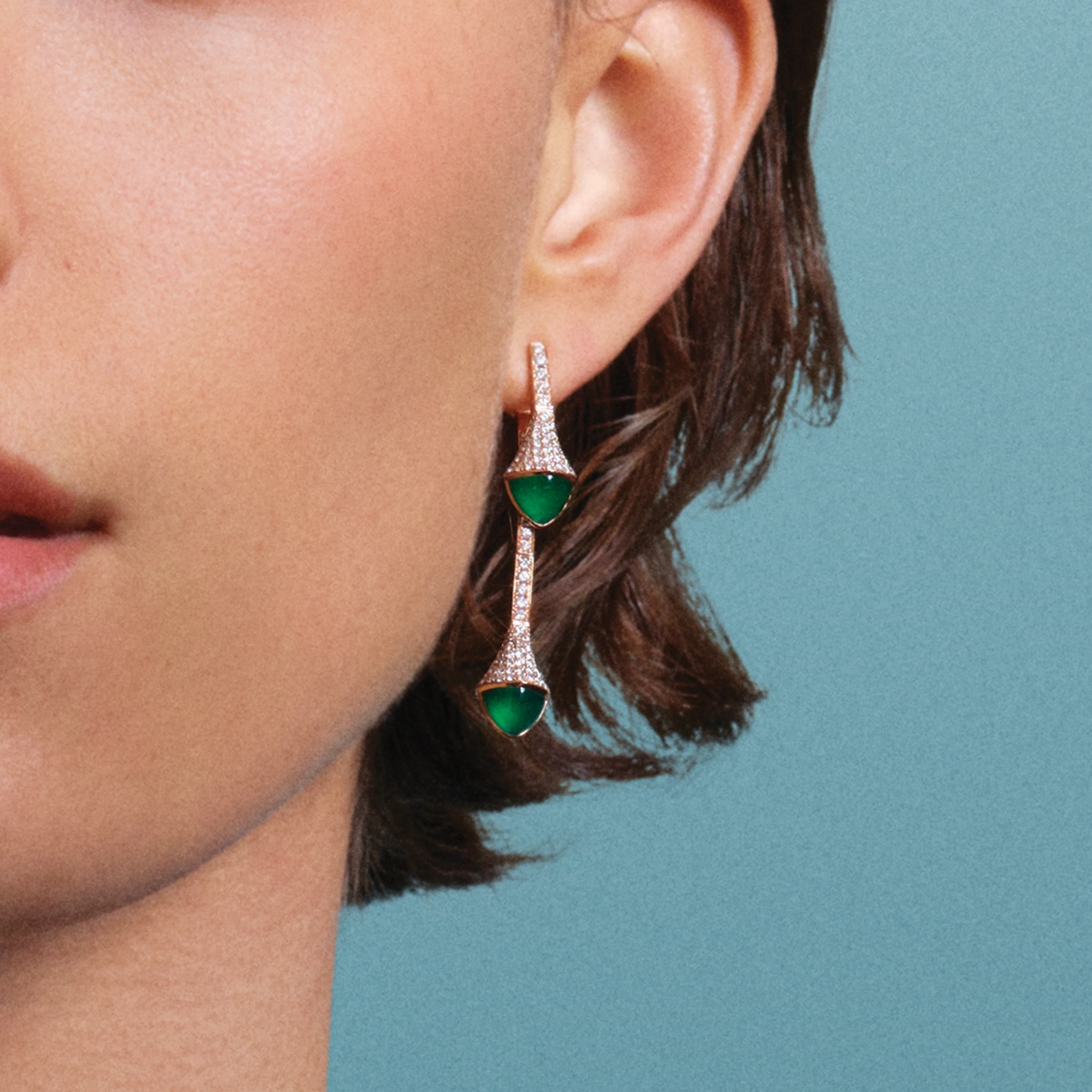 Cleo Diamond Drop Earrings - Image 4