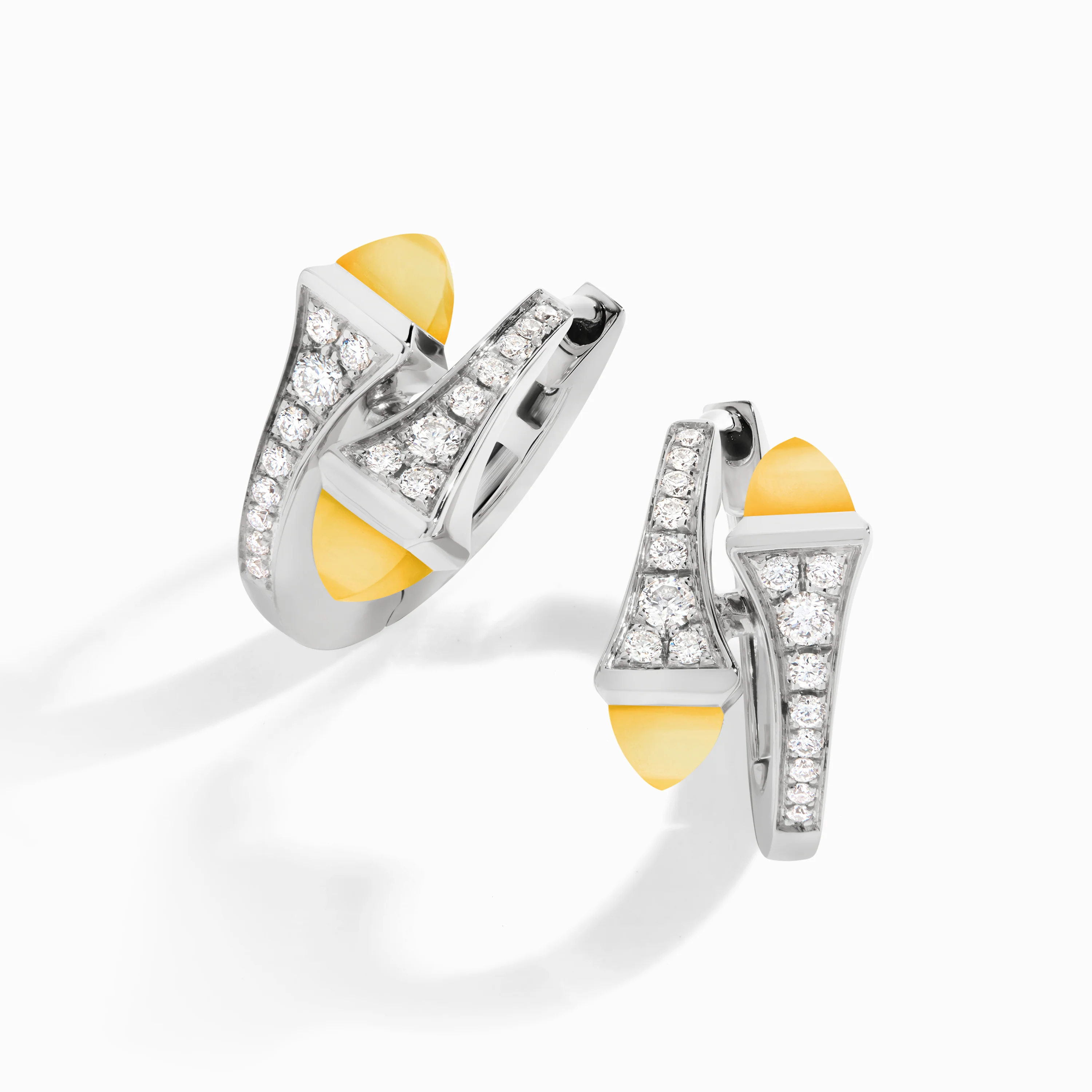Cleo Diamond Huggie Earrings - Image 34