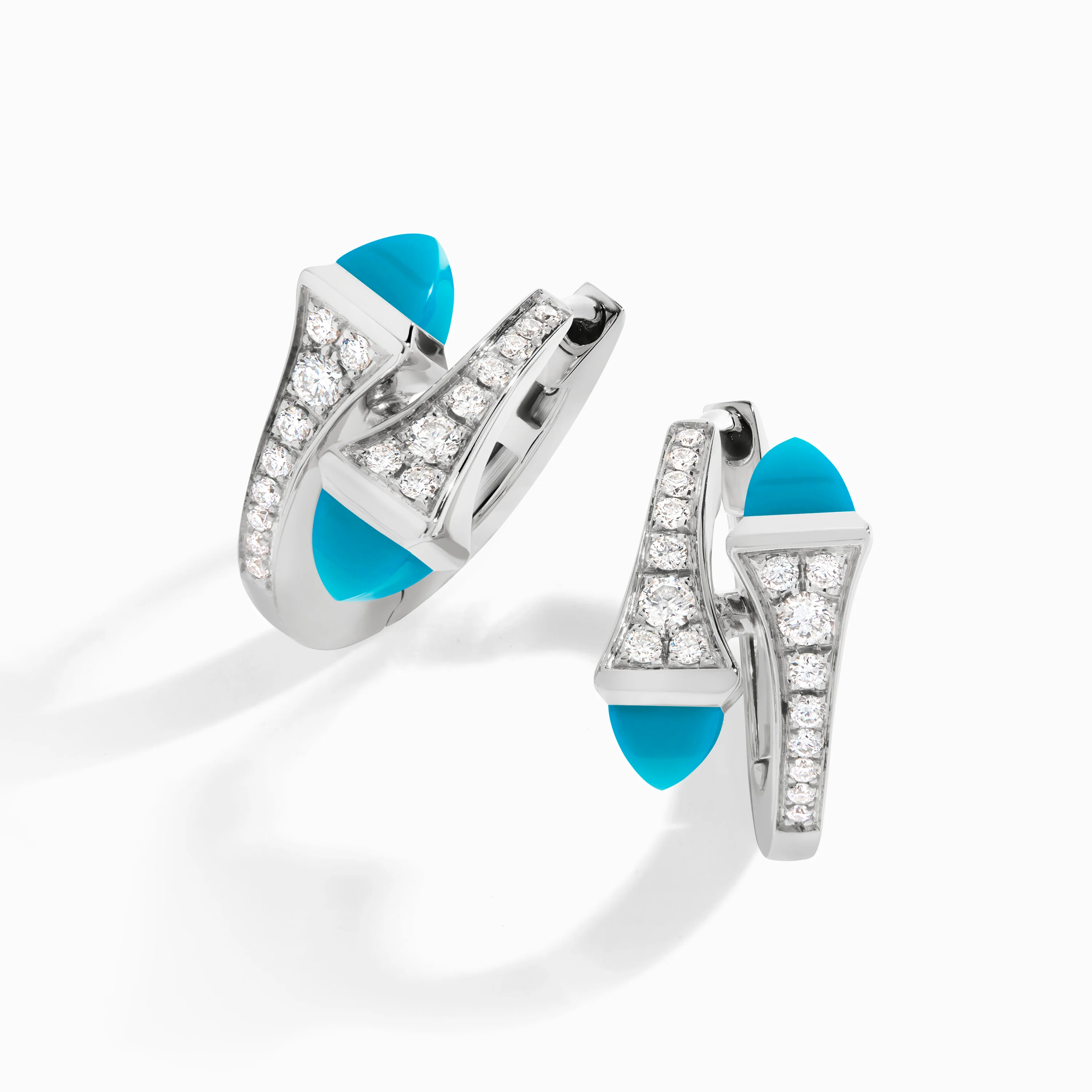 Cleo Diamond Huggie Earrings - Image 4