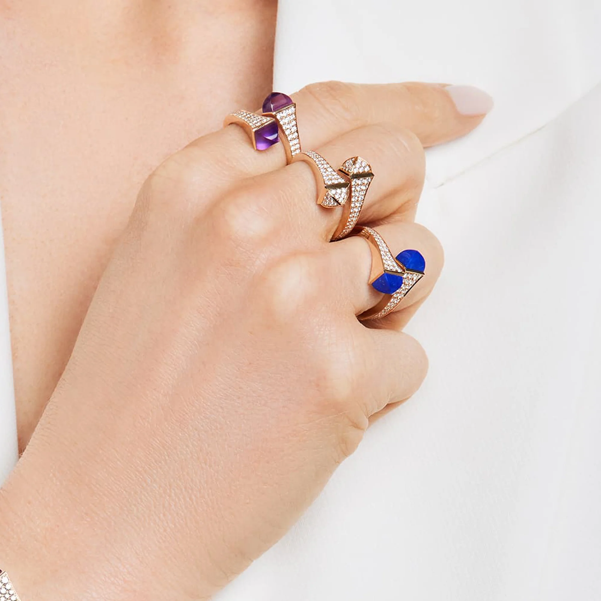 Cleo Diamond Midi Ring - Image 17