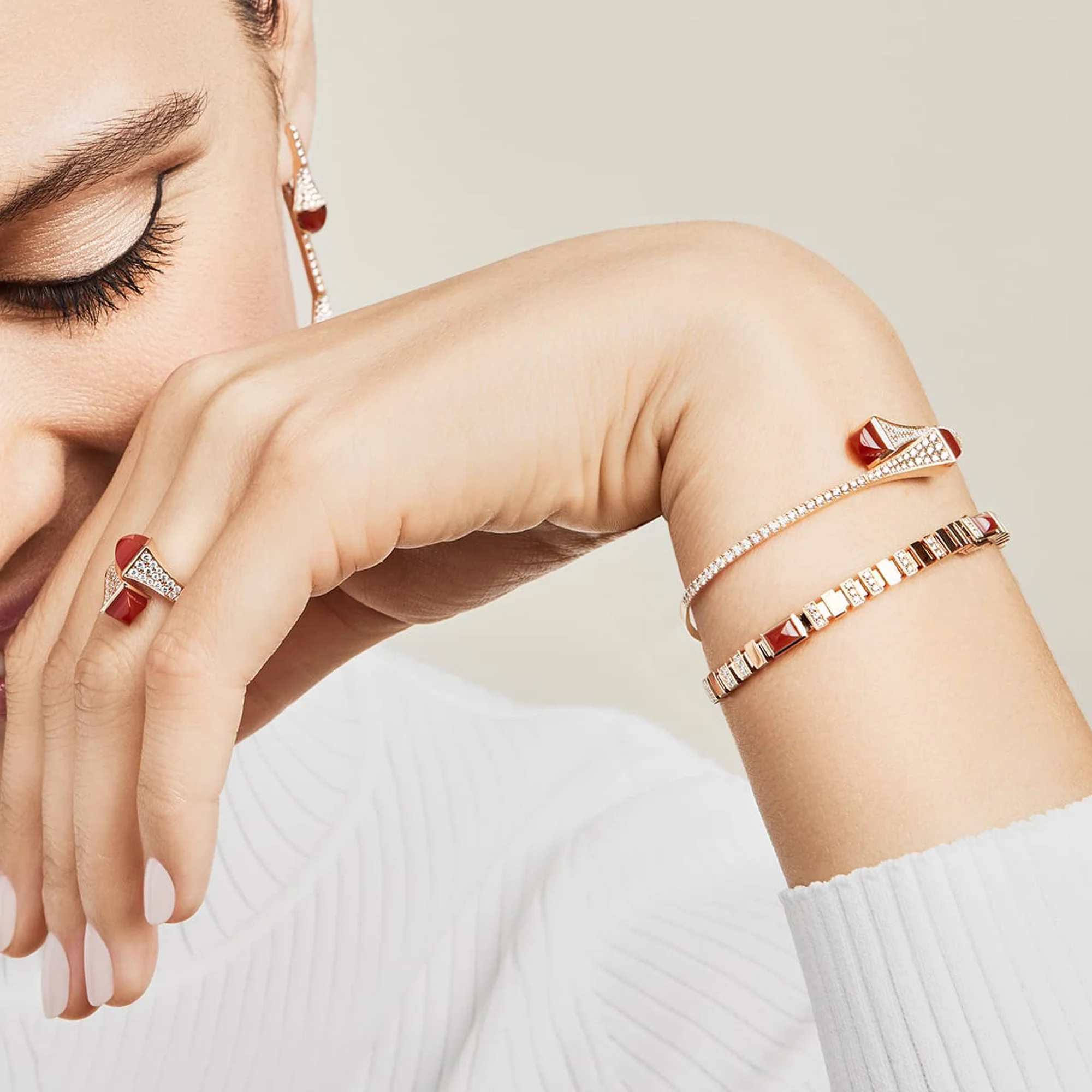 Cleo Diamond Midi Slip-On Bracelet - Image 32