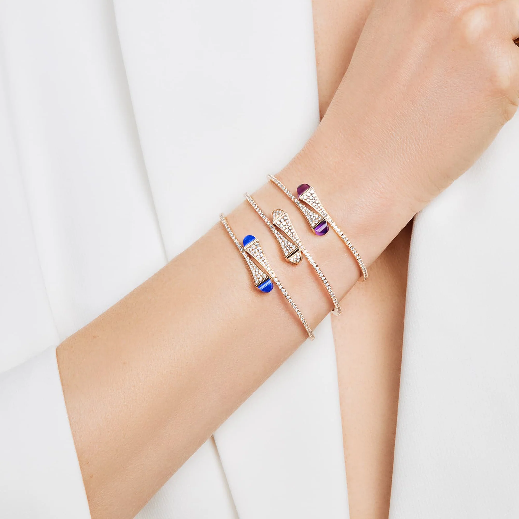Cleo Diamond Midi Slip-On Bracelet - Image 5