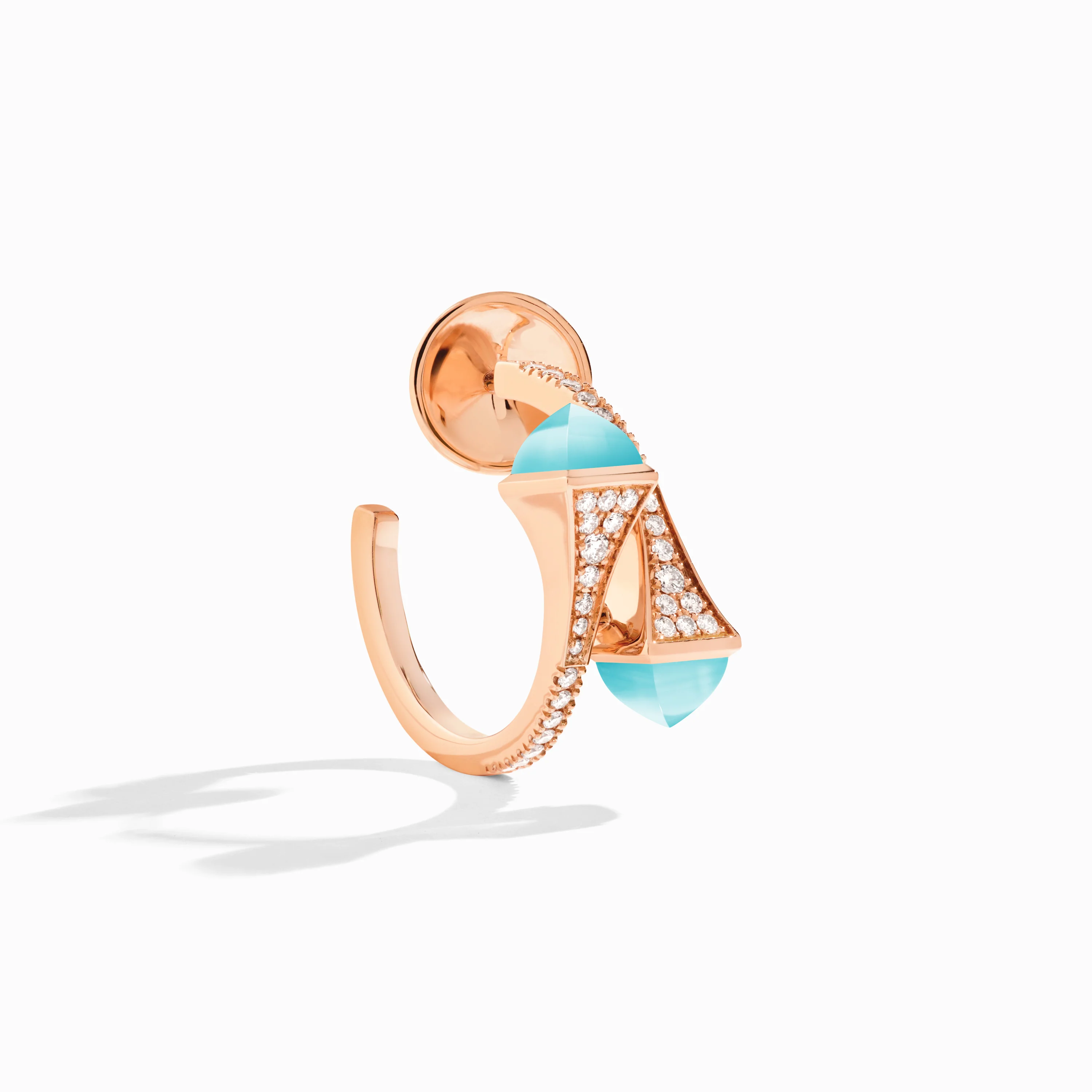 Cleo Diamond Open Hoop Earrings - Image 12