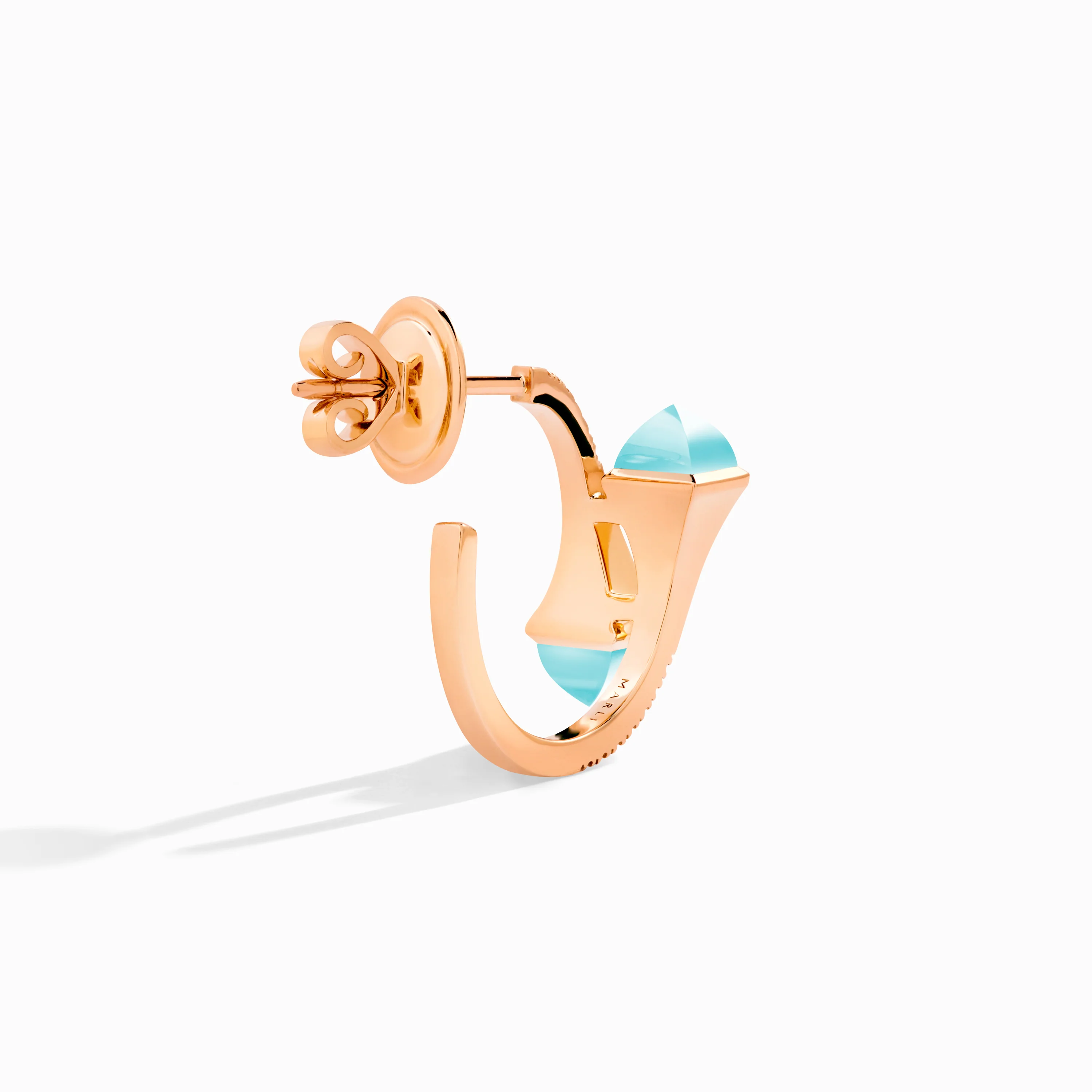 Cleo Diamond Open Hoop Earrings - Image 13