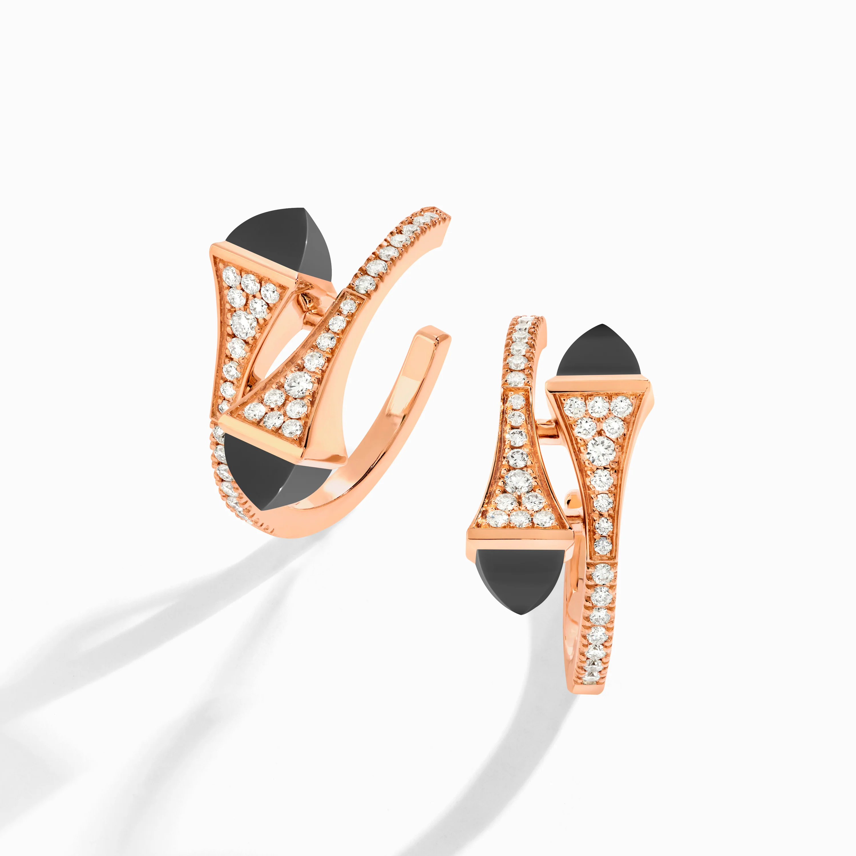 Cleo Diamond Open Hoop Earrings - Image 14