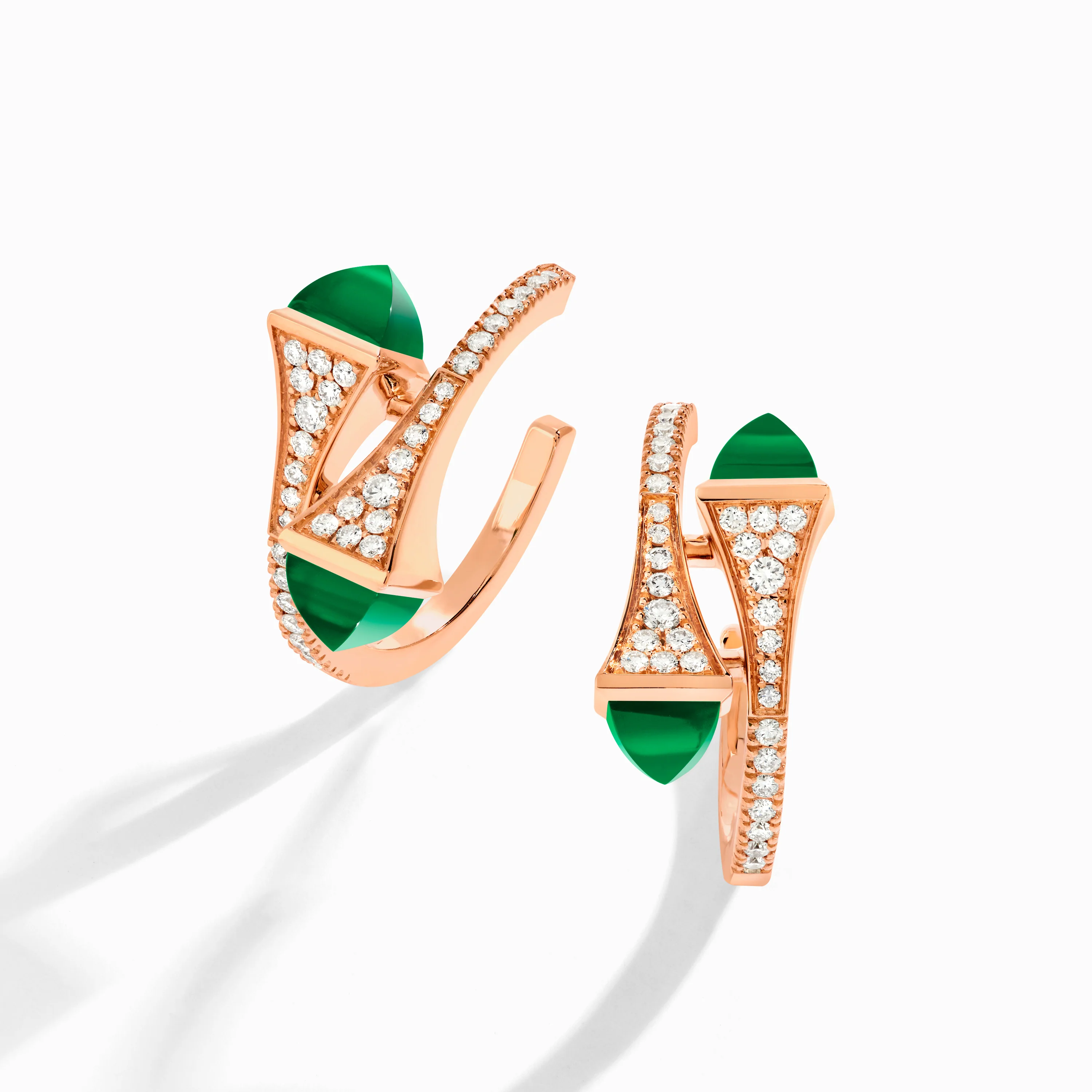Cleo Diamond Open Hoop Earrings - Image 17