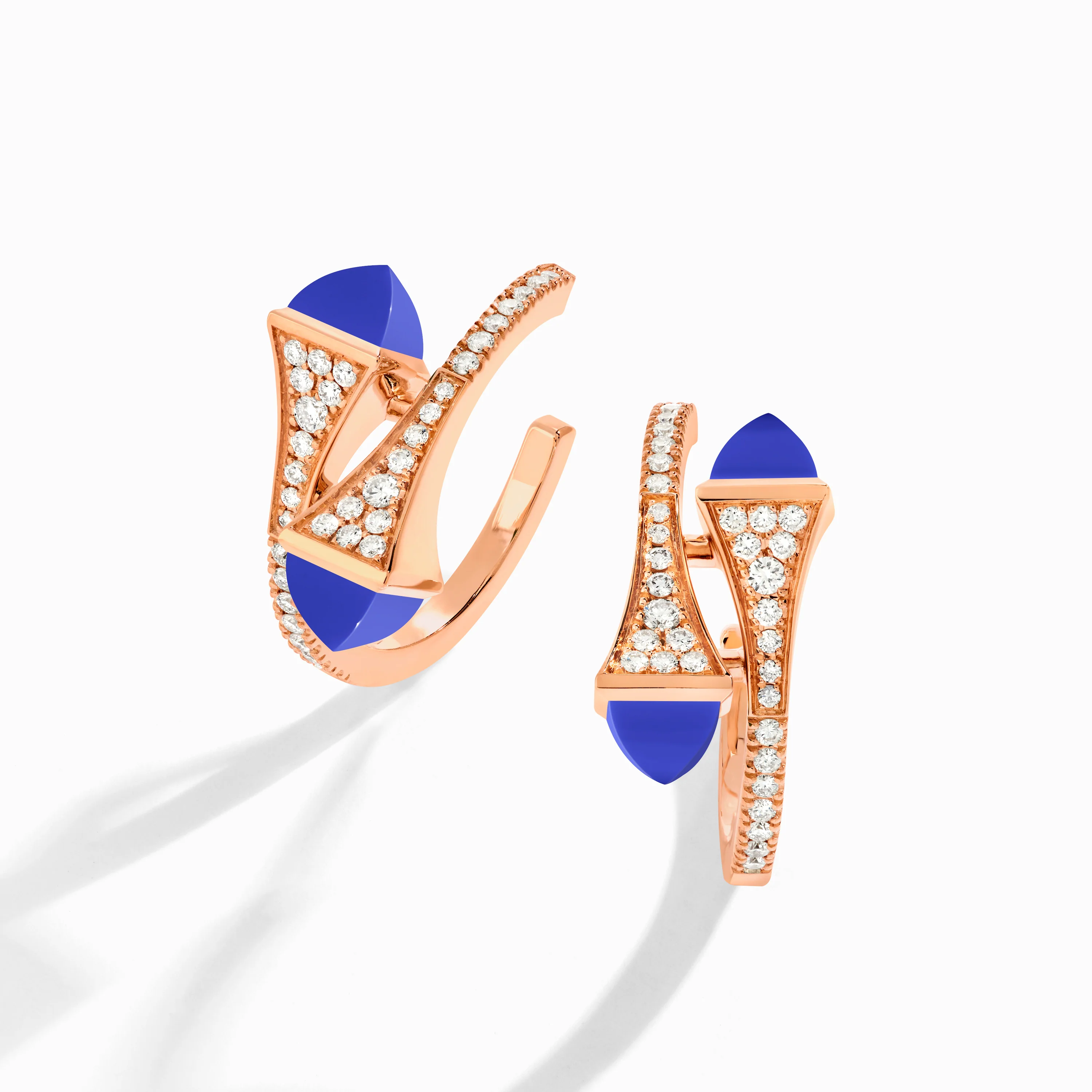 Cleo Diamond Open Hoop Earrings - Image 20