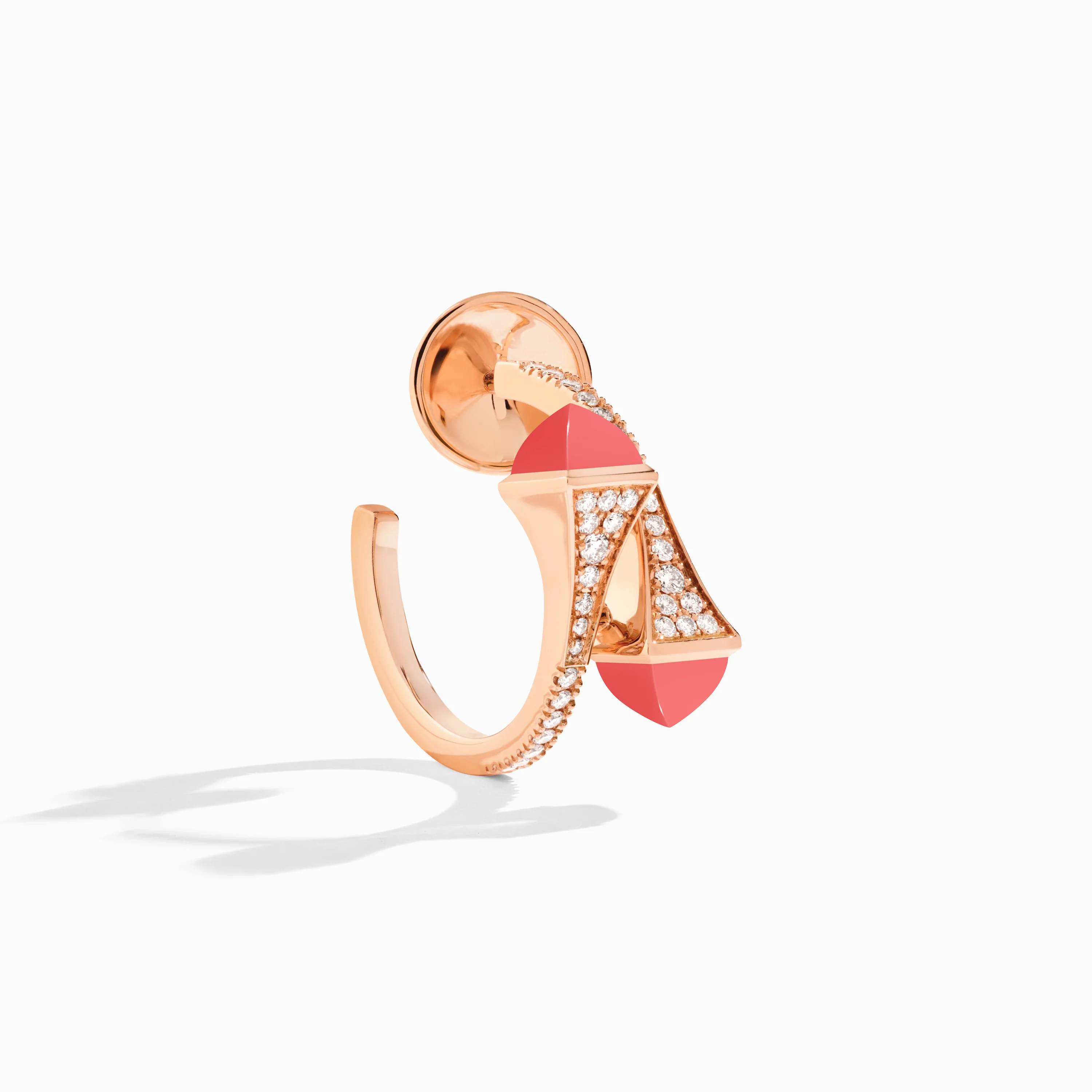 Cleo Diamond Open Hoop Earrings - Image 24