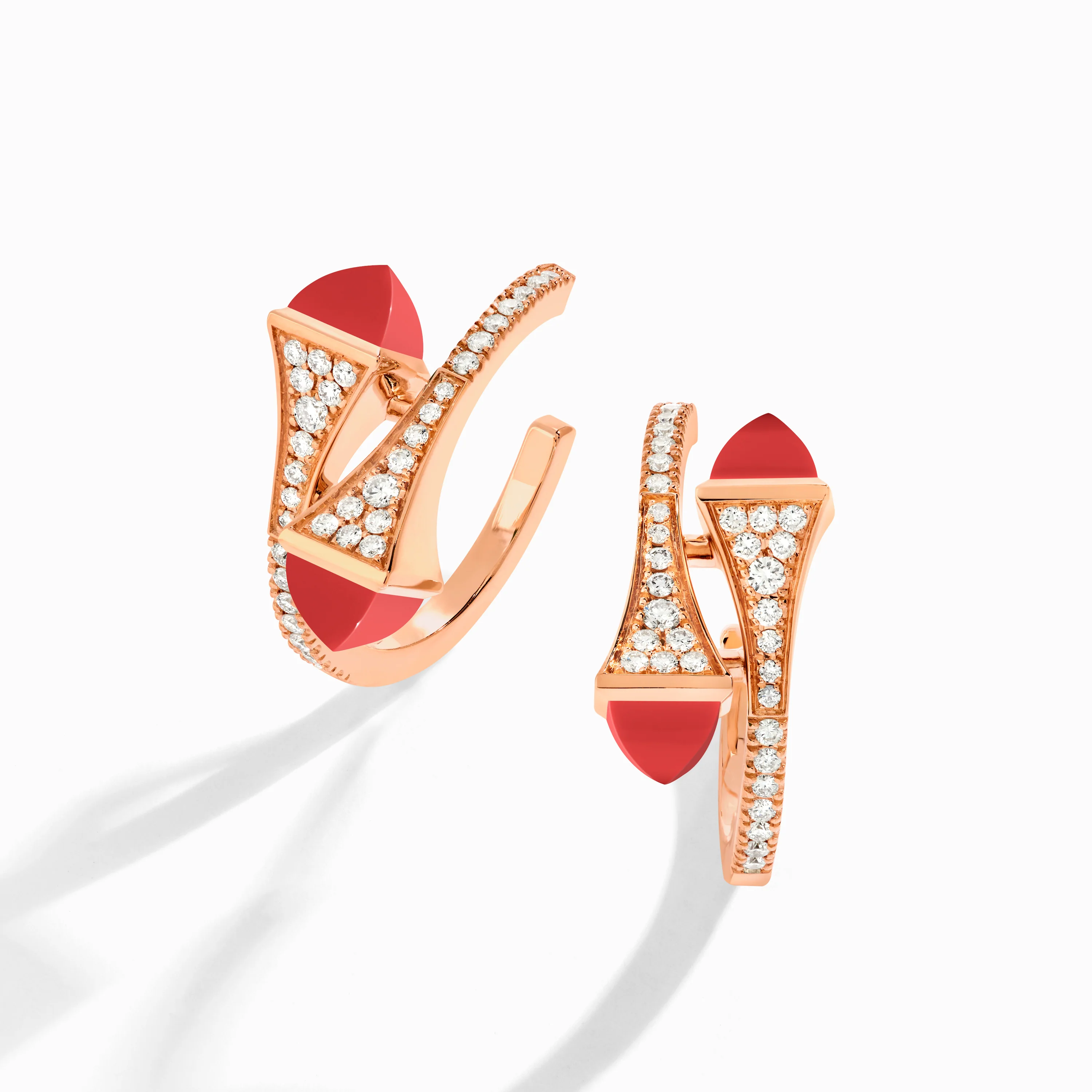 Cleo Diamond Open Hoop Earrings - Image 32