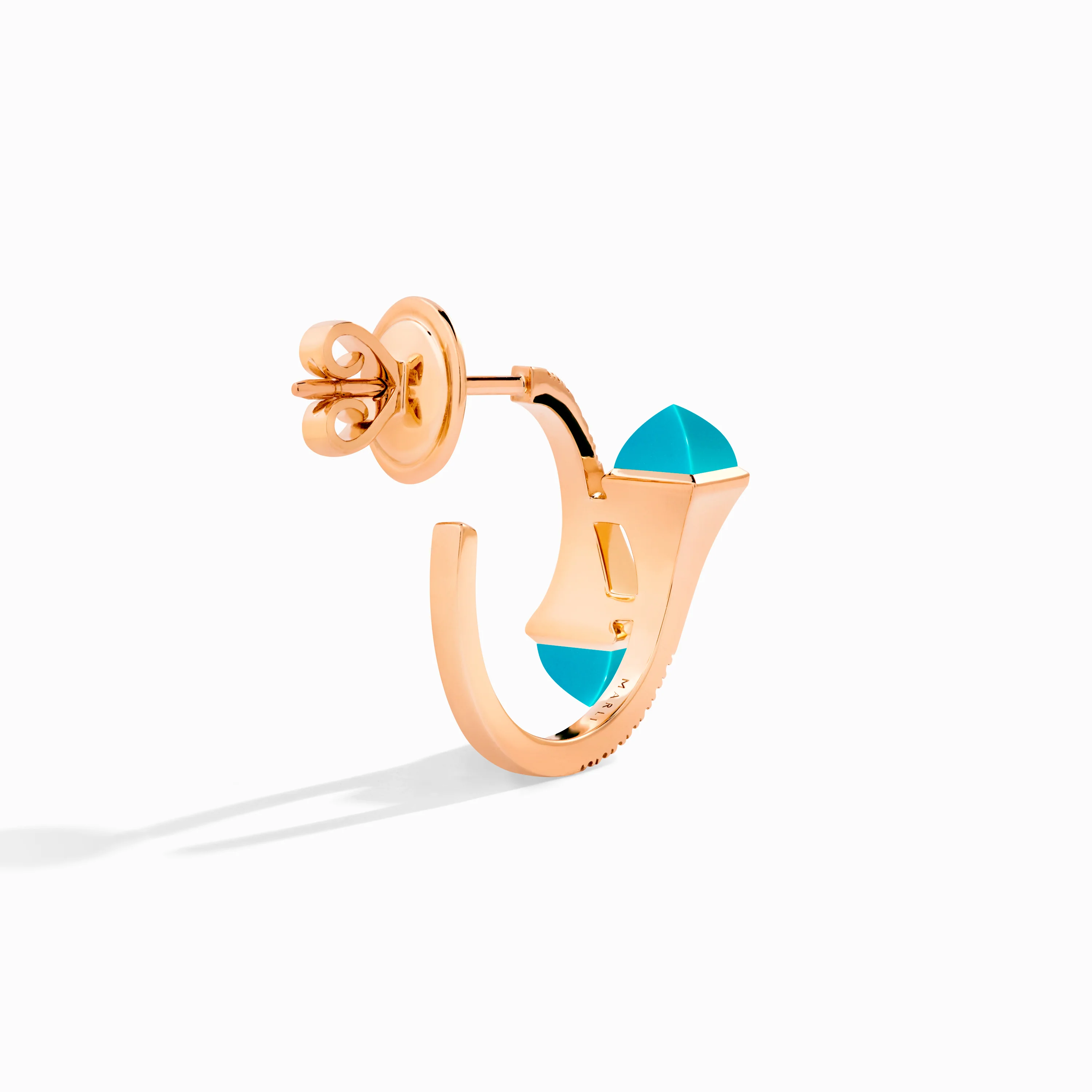 Cleo Diamond Open Hoop Earrings - Image 6