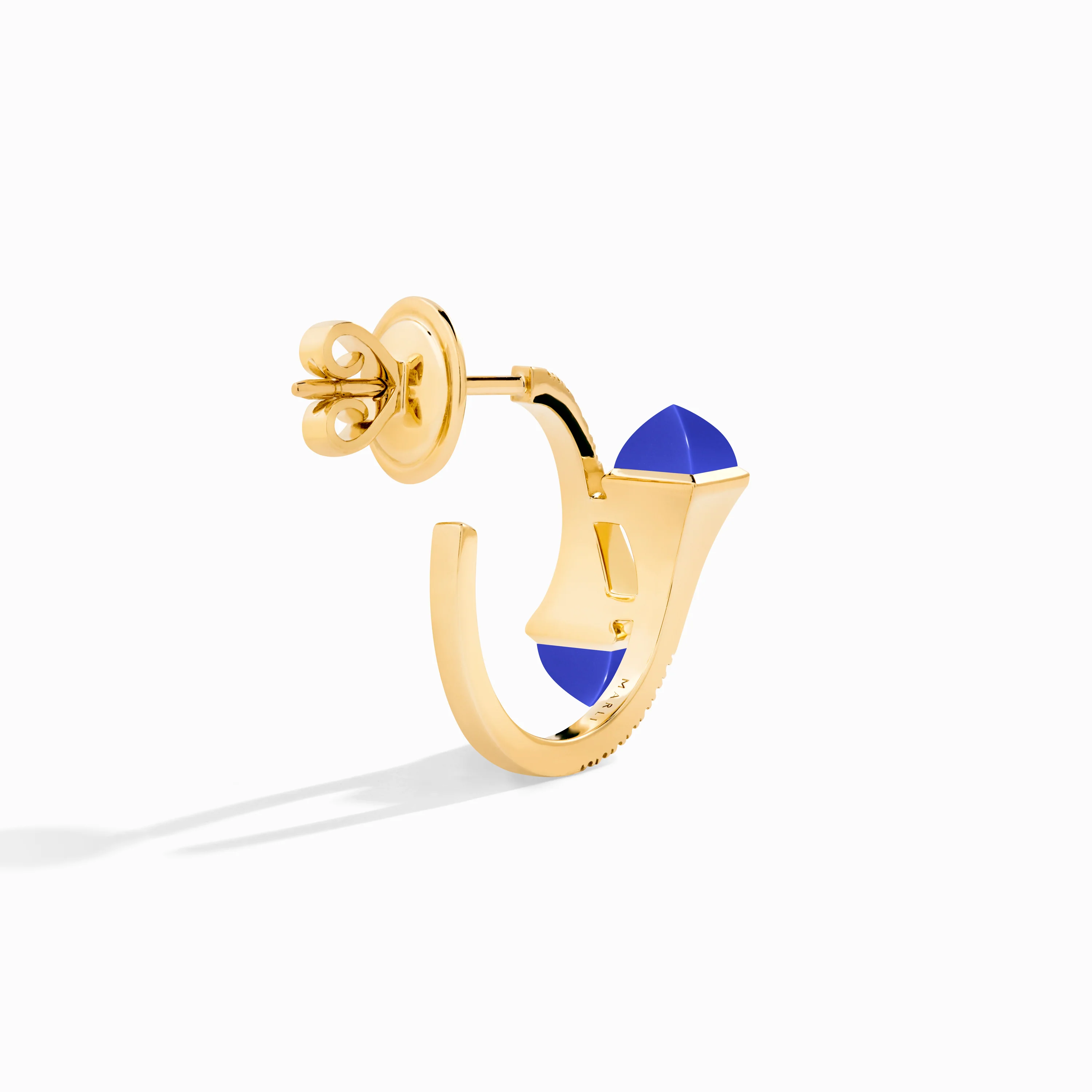 Cleo Diamond Open Hoop Earrings - Image 13