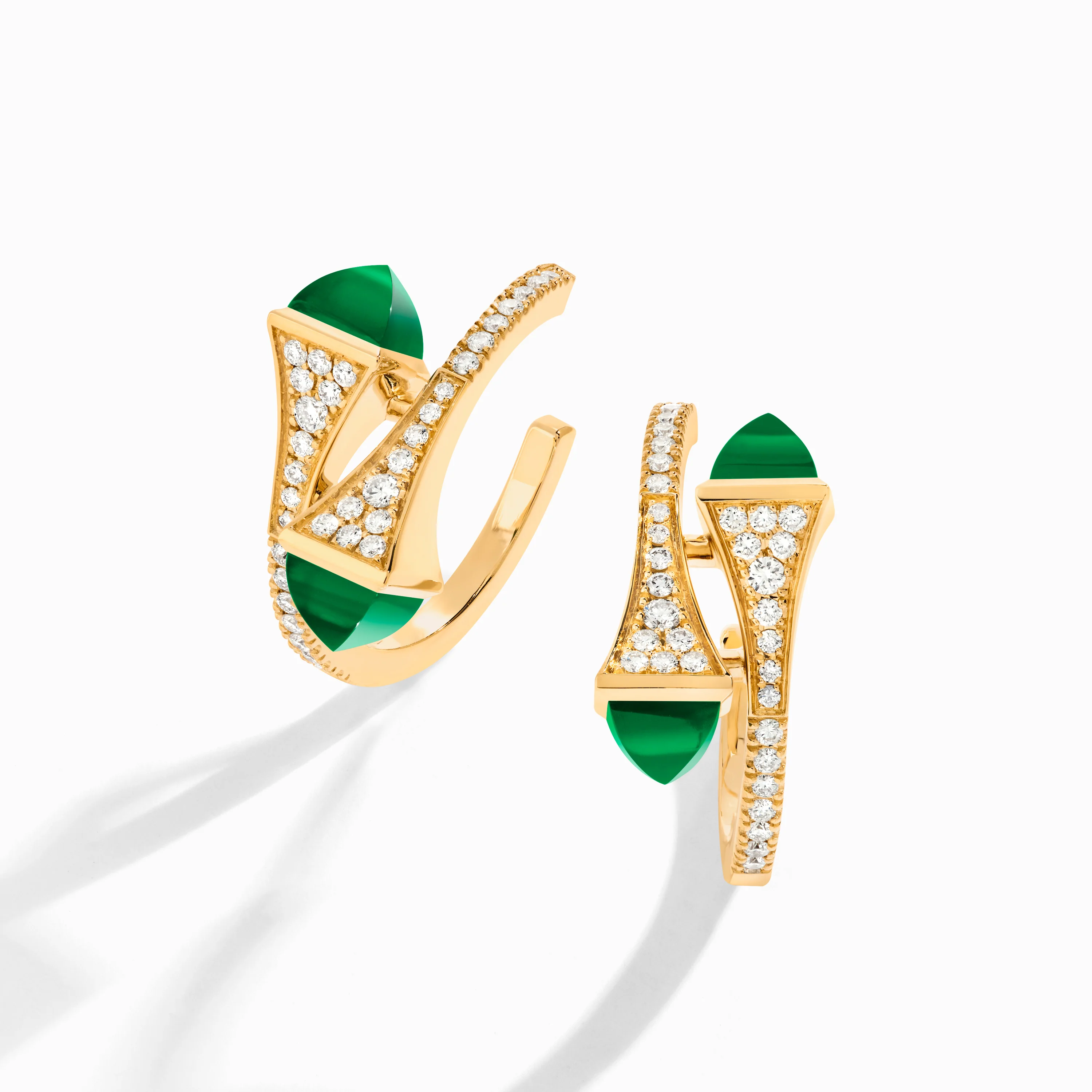 Cleo Diamond Open Hoop Earrings - Image 14