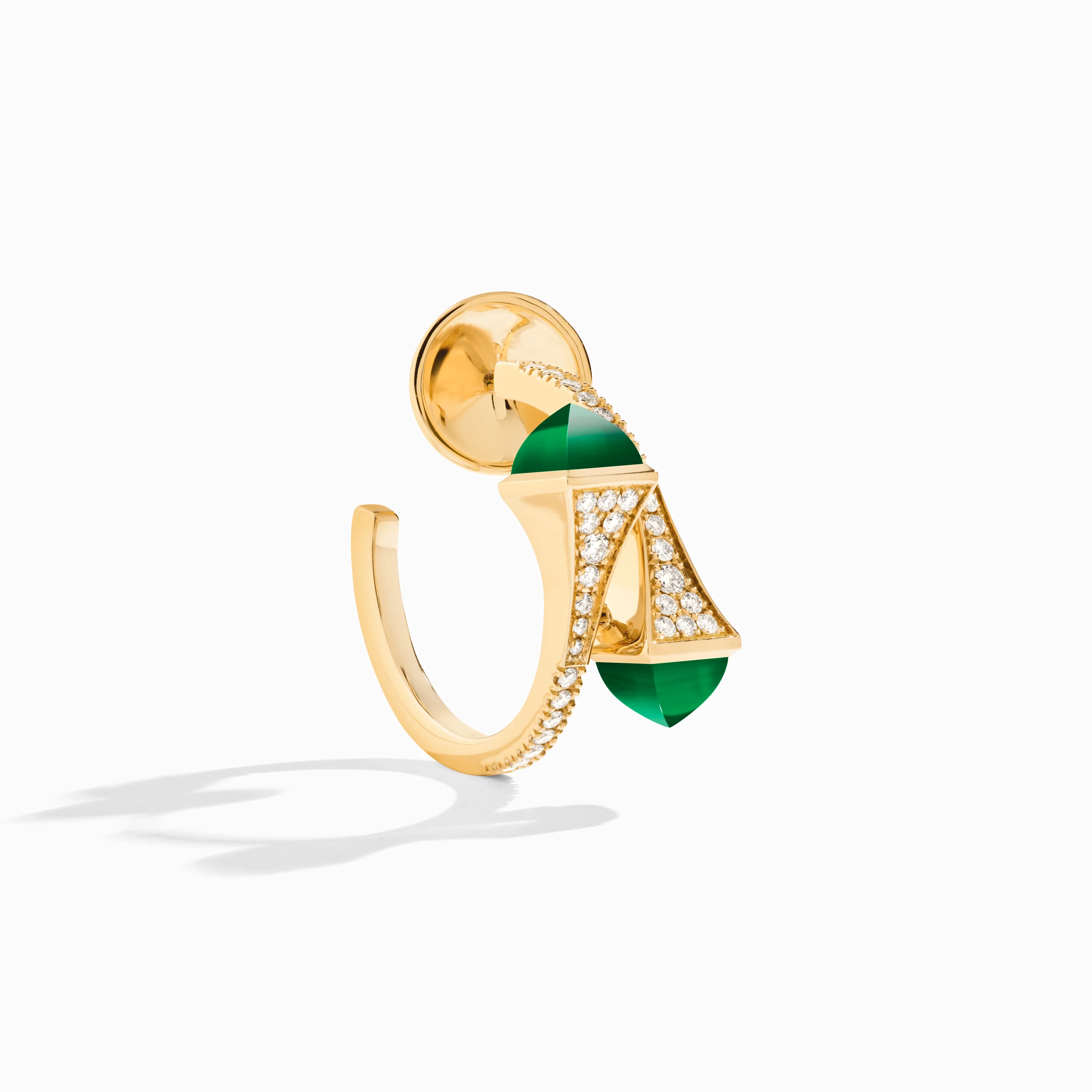 Cleo Diamond Open Hoop Earrings - Image 15