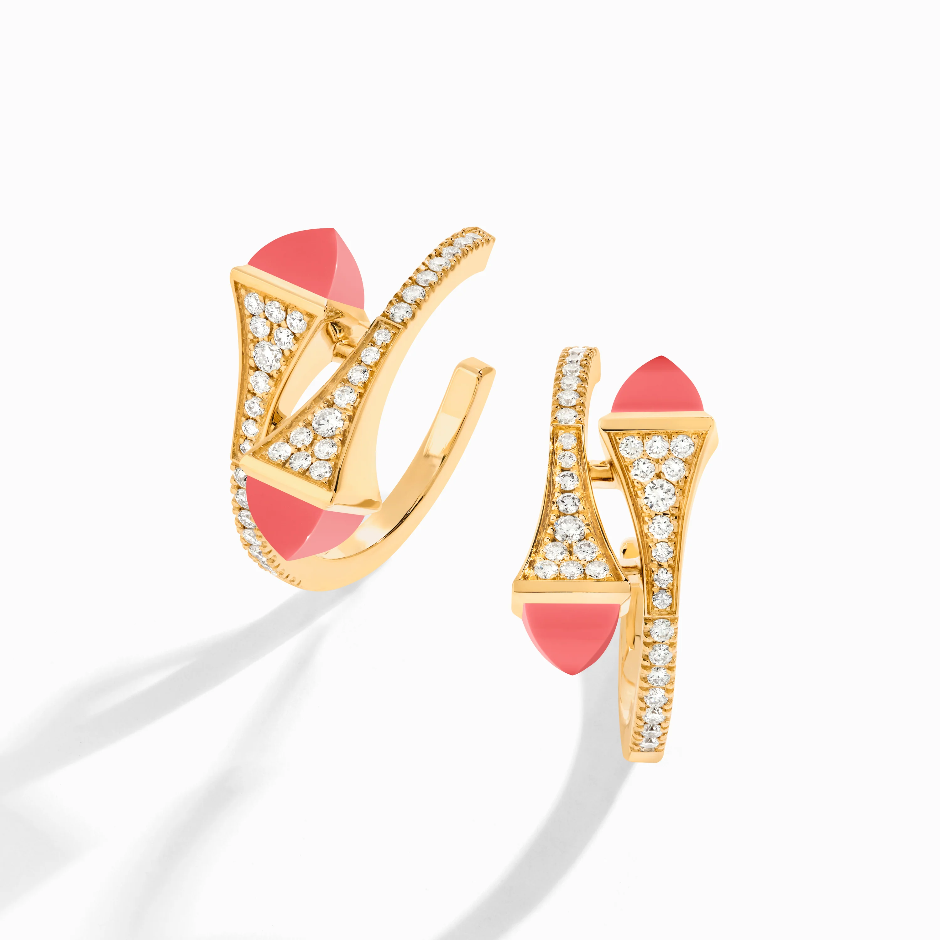 Cleo Diamond Open Hoop Earrings - Image 17