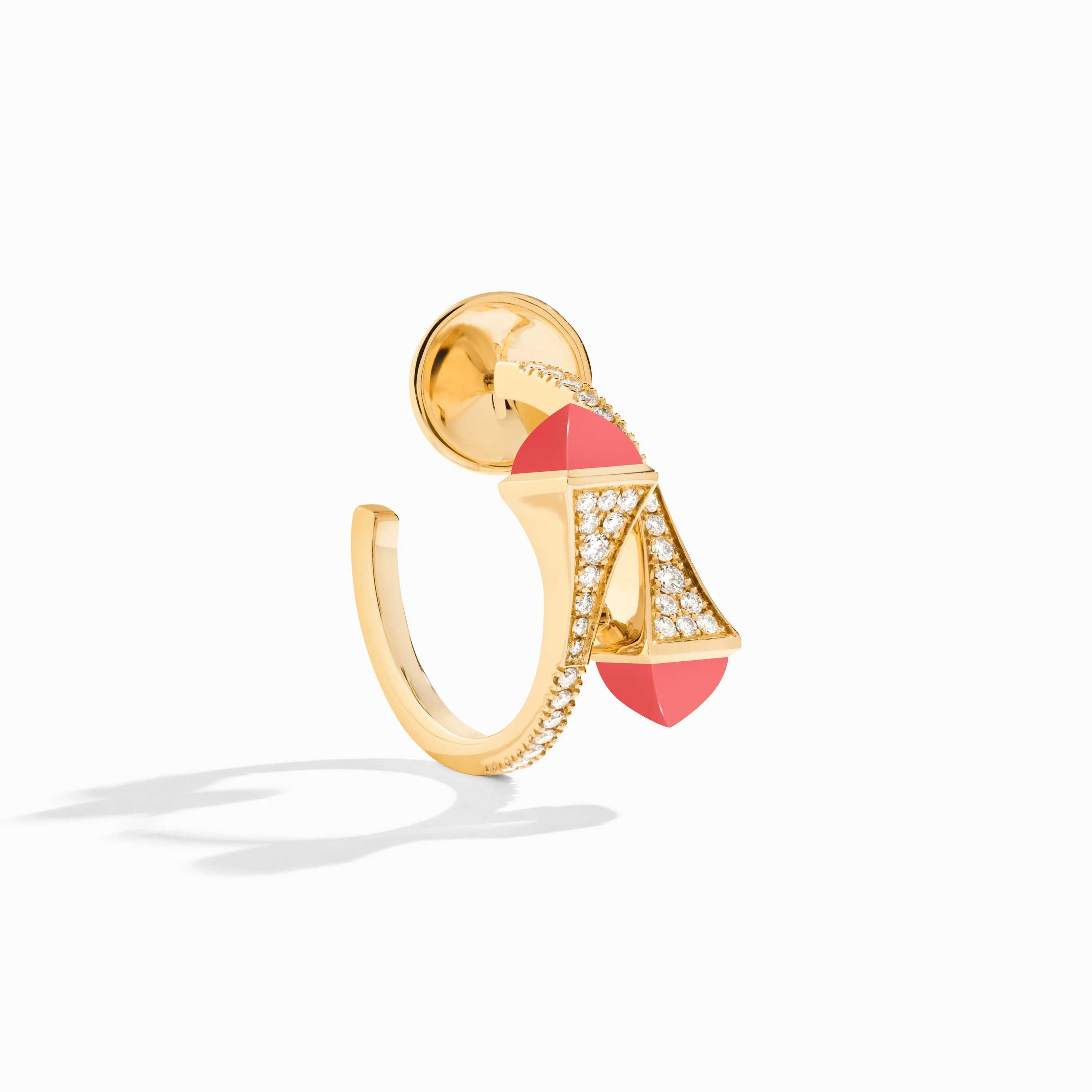 Cleo Diamond Open Hoop Earrings - Image 18