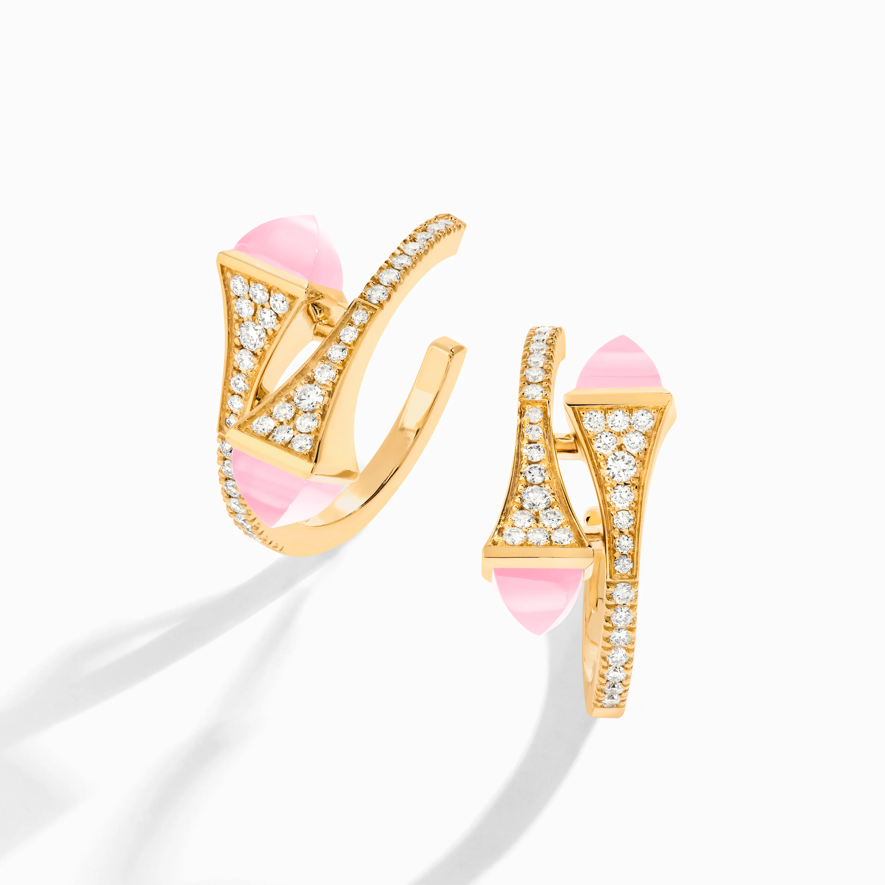 Cleo Diamond Open Hoop Earrings - Image 20