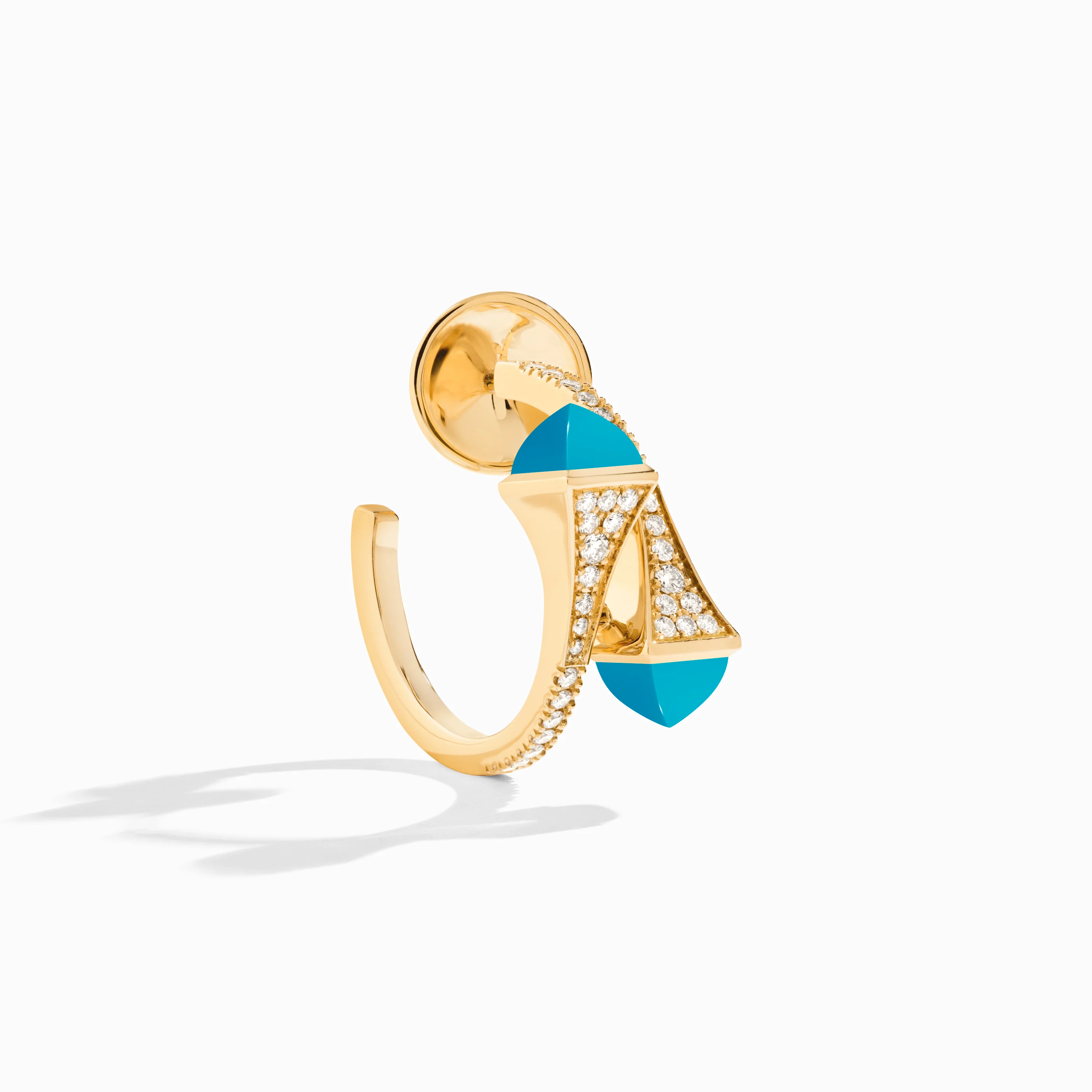 Cleo Diamond Open Hoop Earrings - Image 24