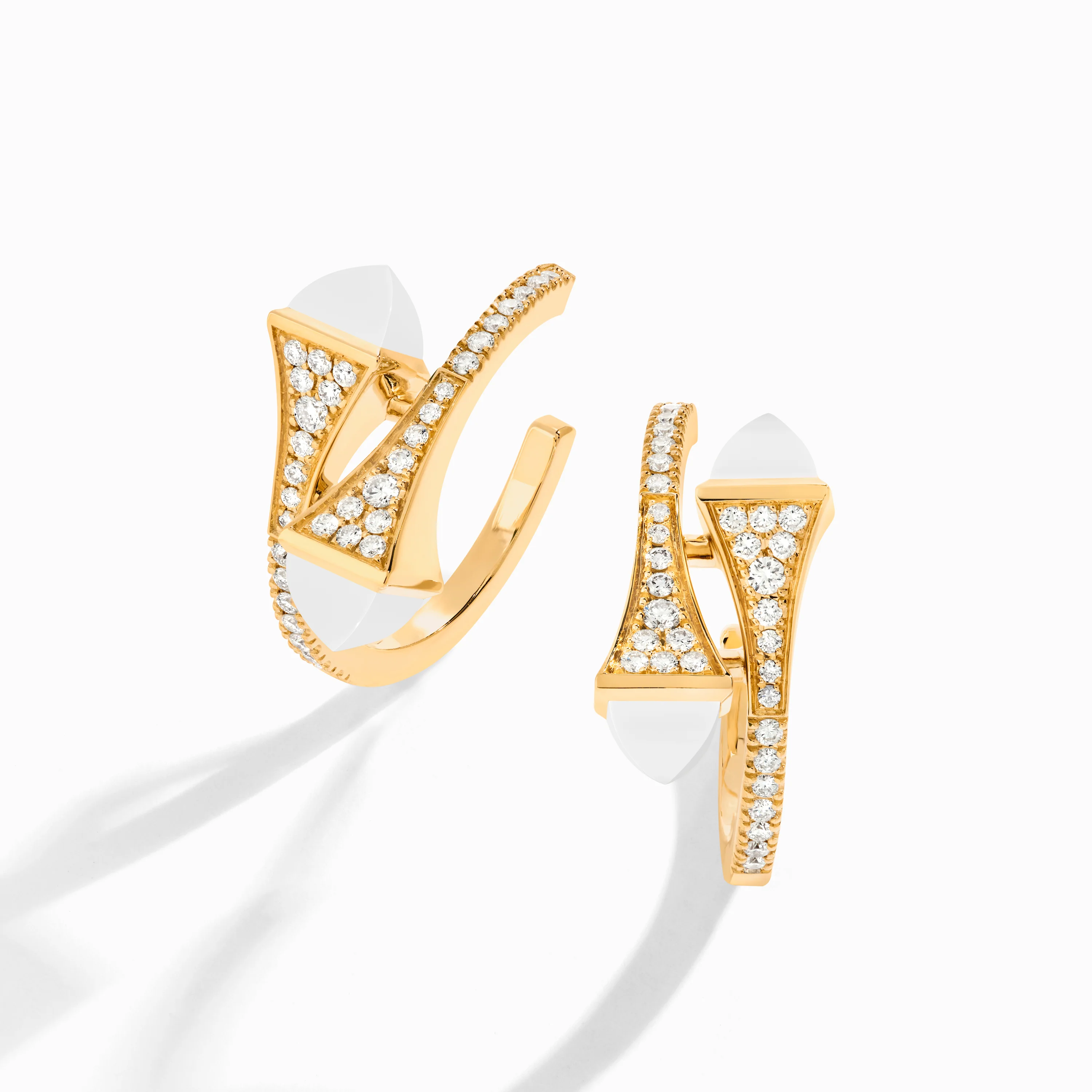 Cleo Diamond Open Hoop Earrings - Image 26