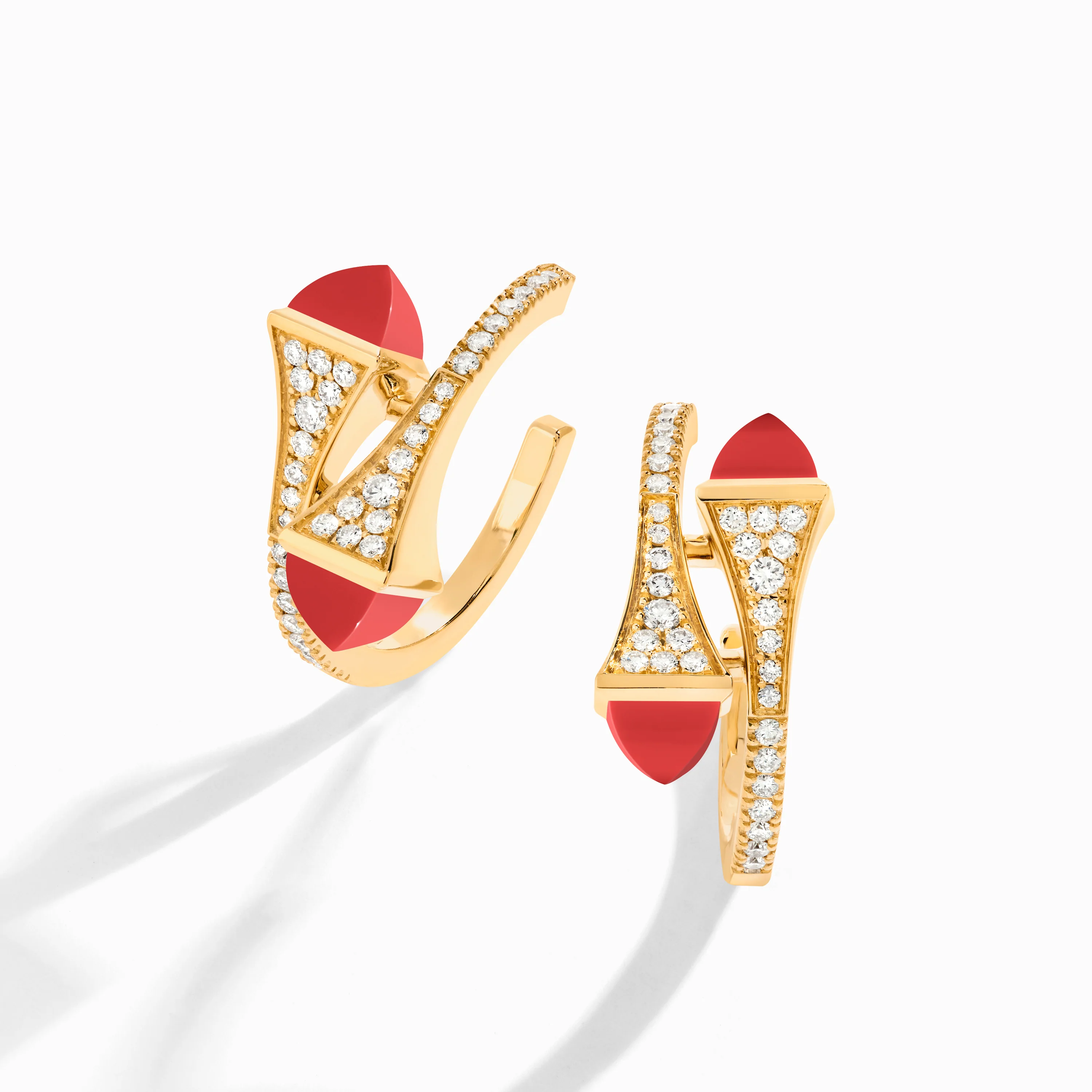 Cleo Diamond Open Hoop Earrings - Image 32