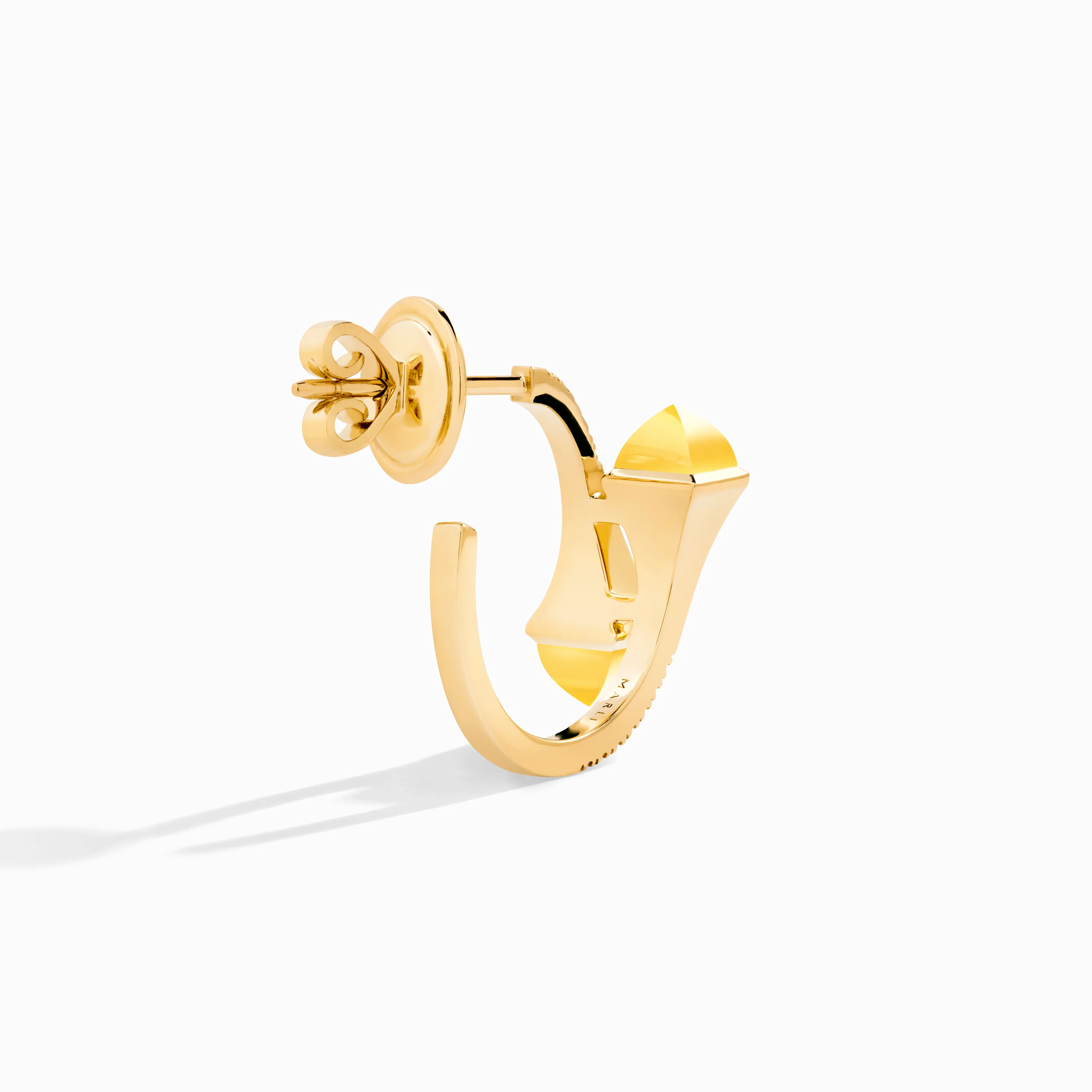 Cleo Diamond Open Hoop Earrings - Image 37