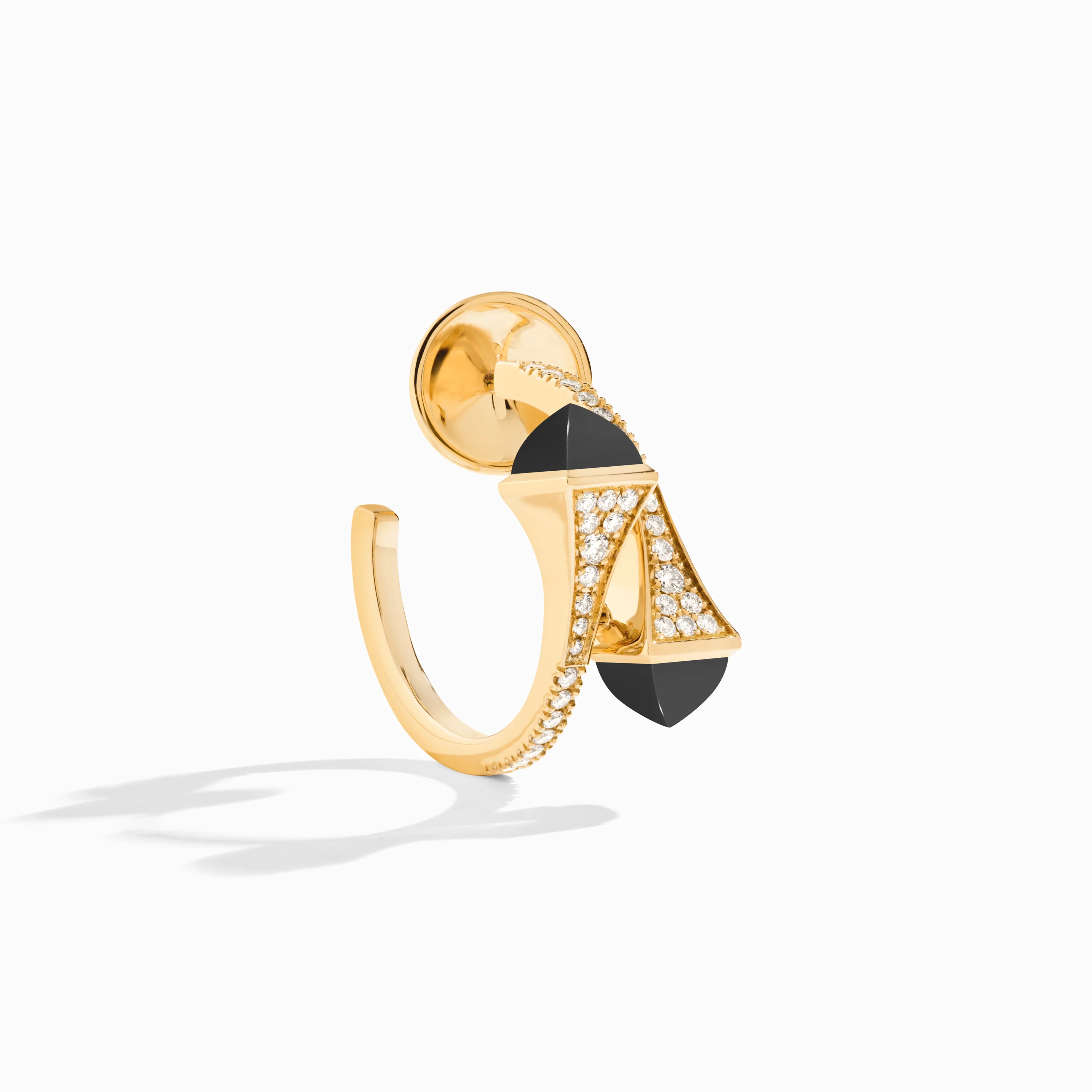 Cleo Diamond Open Hoop Earrings - Image 9