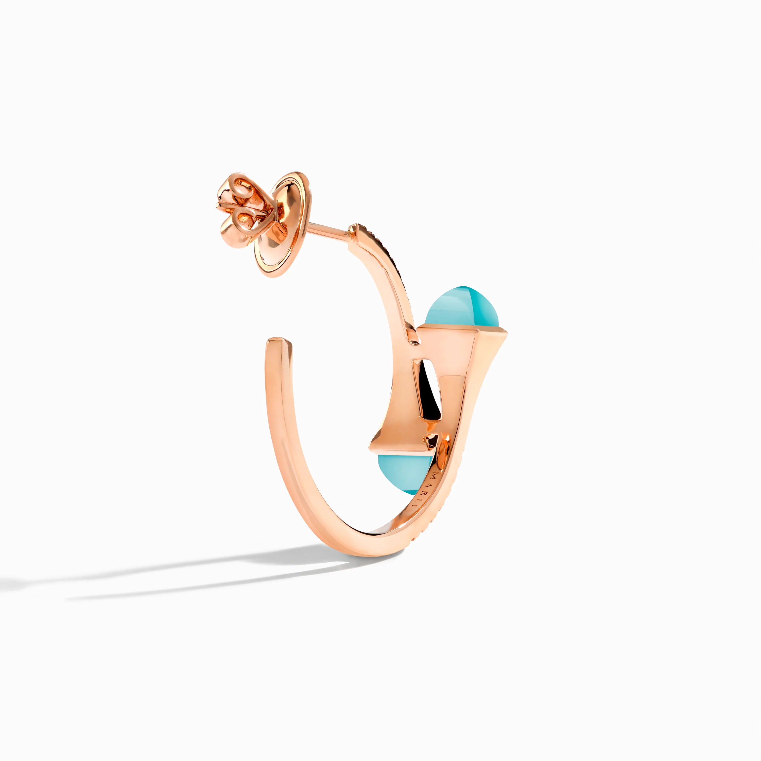 Cleo Diamond Small Hoop Earrings - Image 10