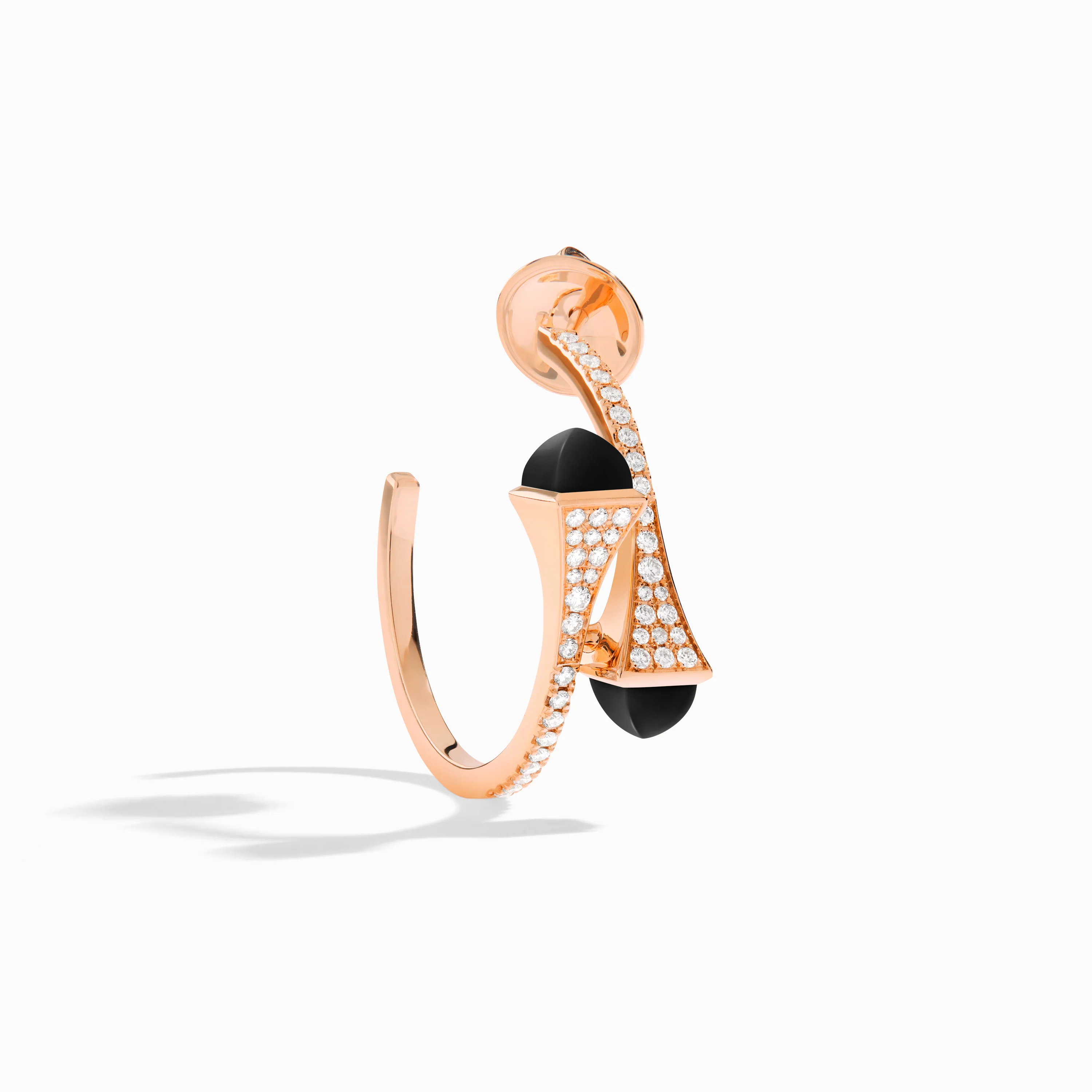 Cleo Diamond Small Hoop Earrings - Image 12