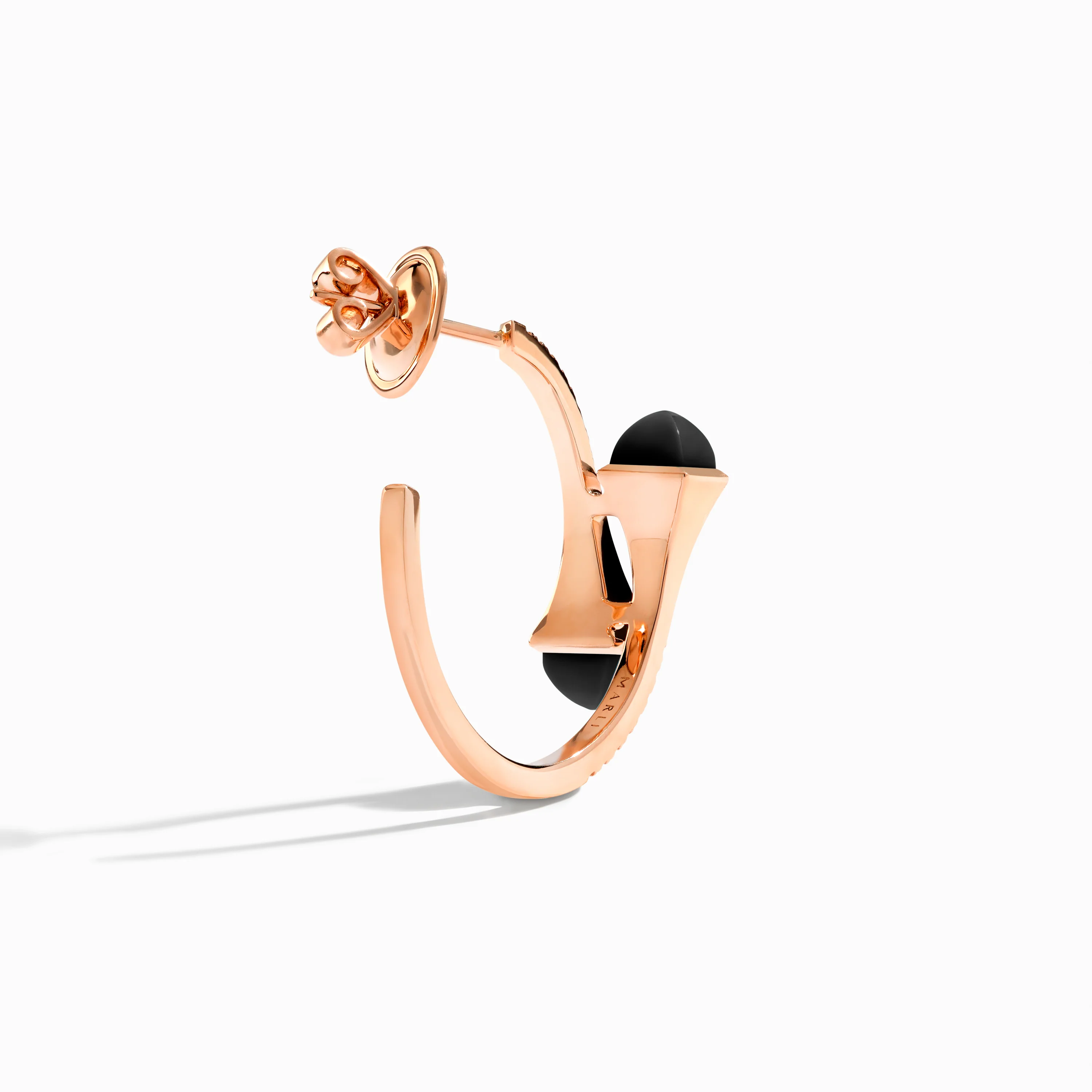 Cleo Diamond Small Hoop Earrings - Image 13