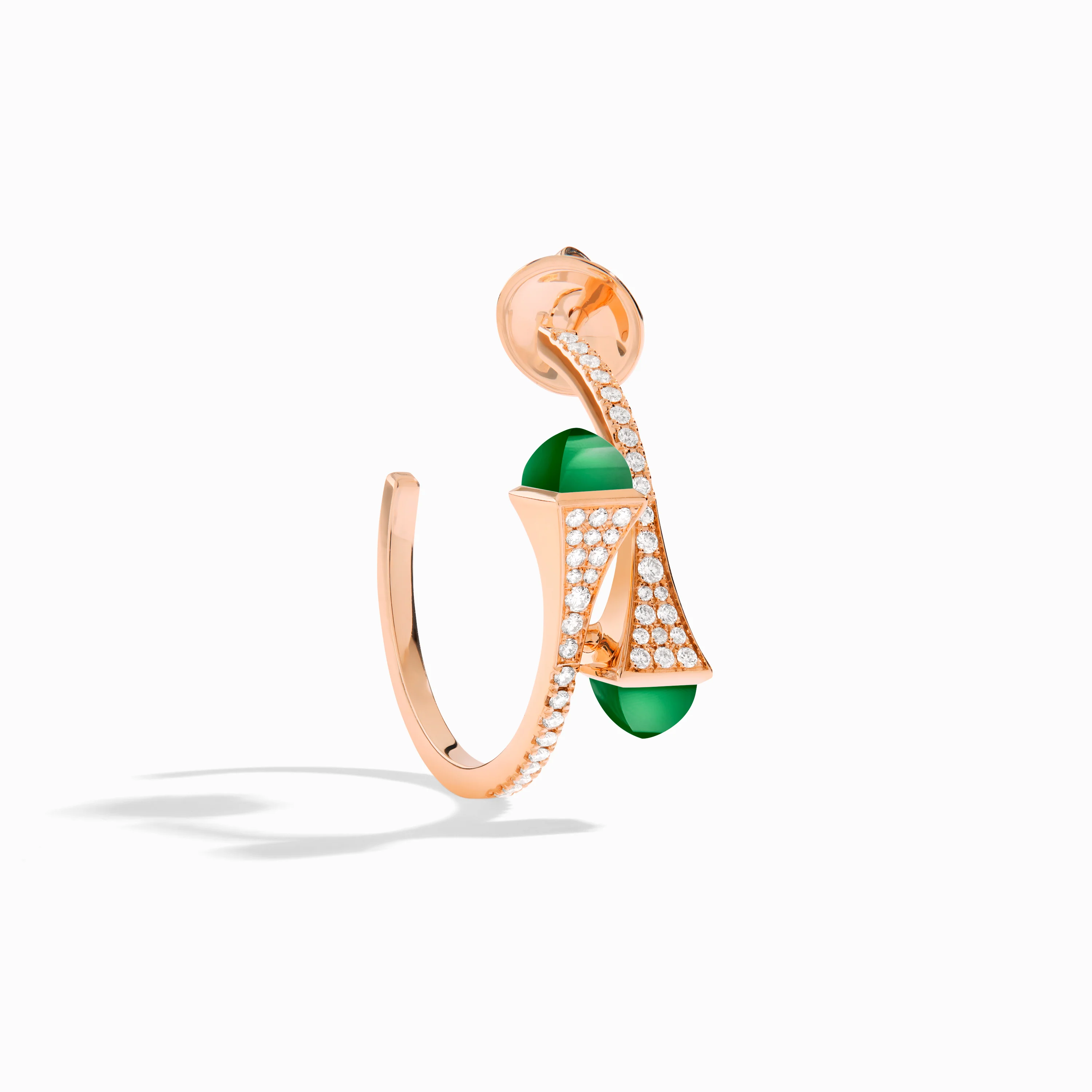 Cleo Diamond Small Hoop Earrings - Image 16