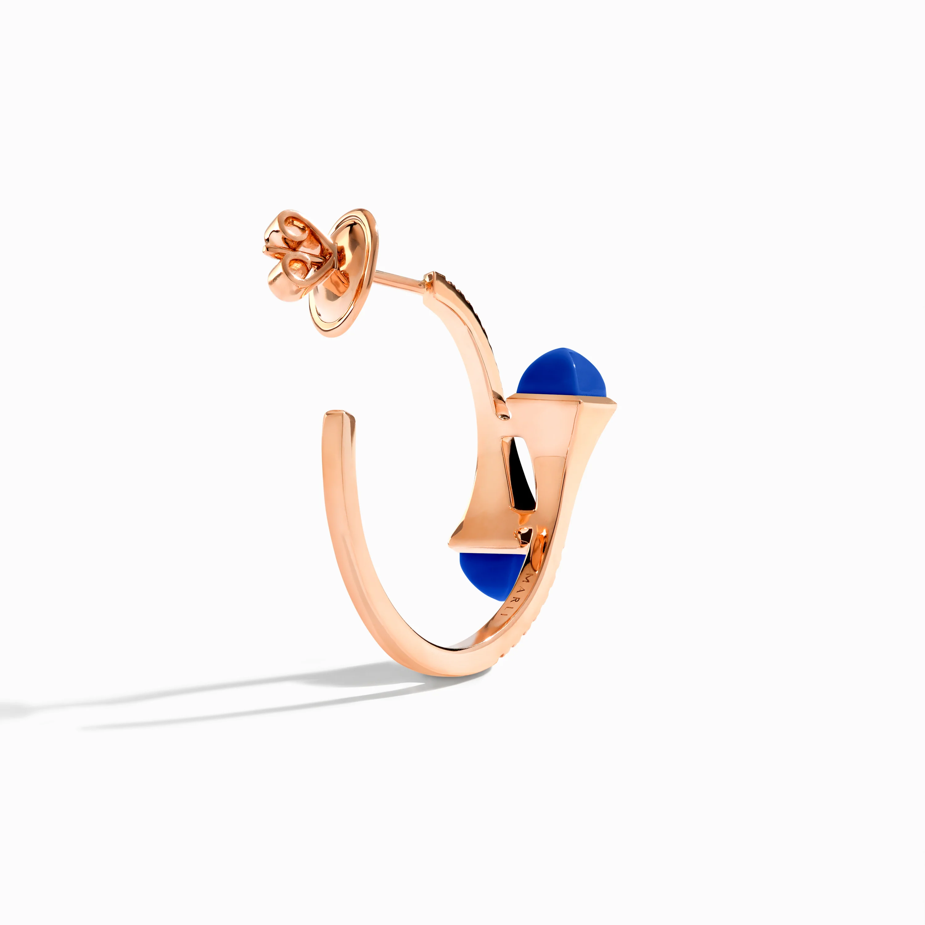 Cleo Diamond Small Hoop Earrings - Image 3