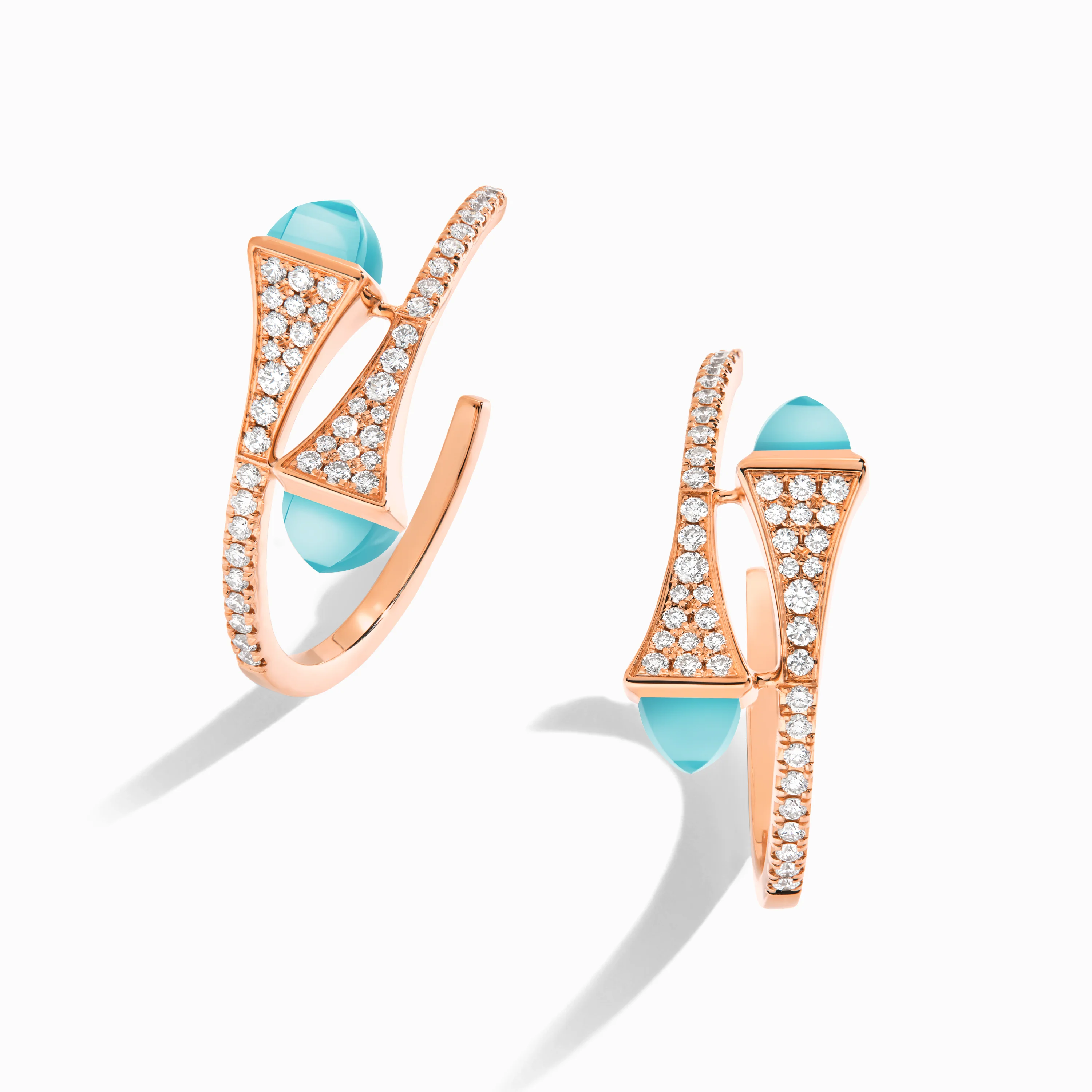 Cleo Diamond Small Hoop Earrings - Image 8