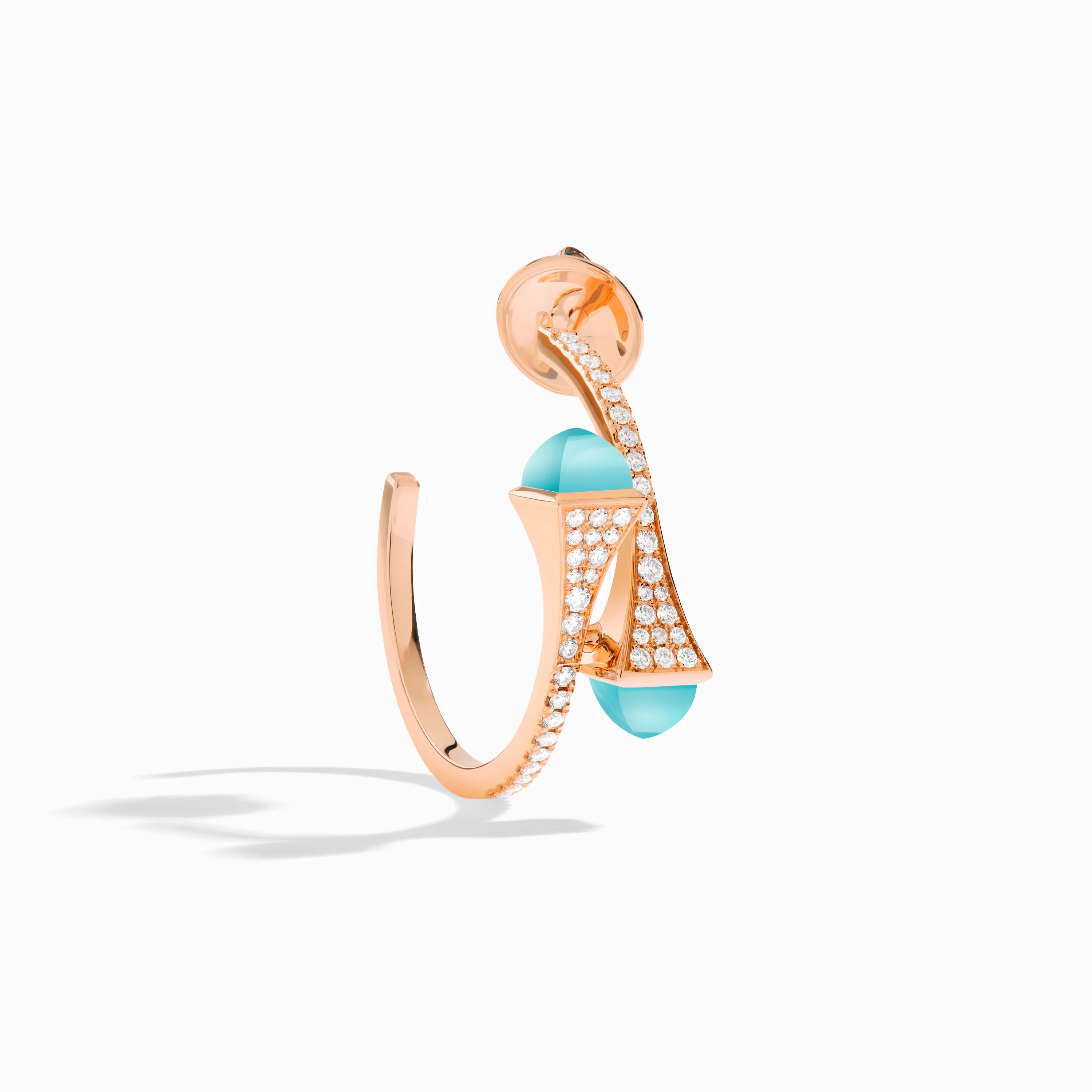 Cleo Diamond Small Hoop Earrings - Image 9