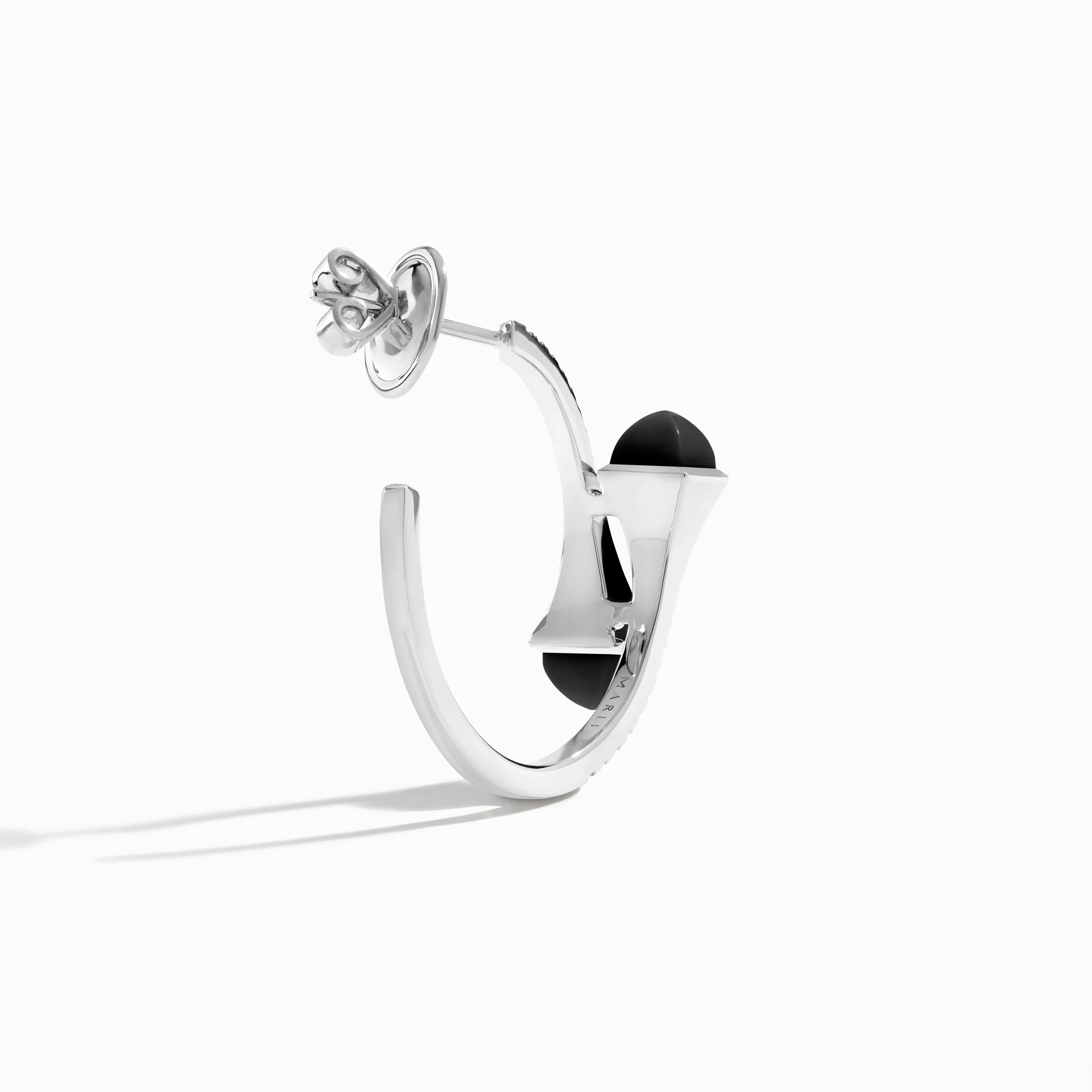 Cleo Diamond Small Hoop Earrings - Image 10