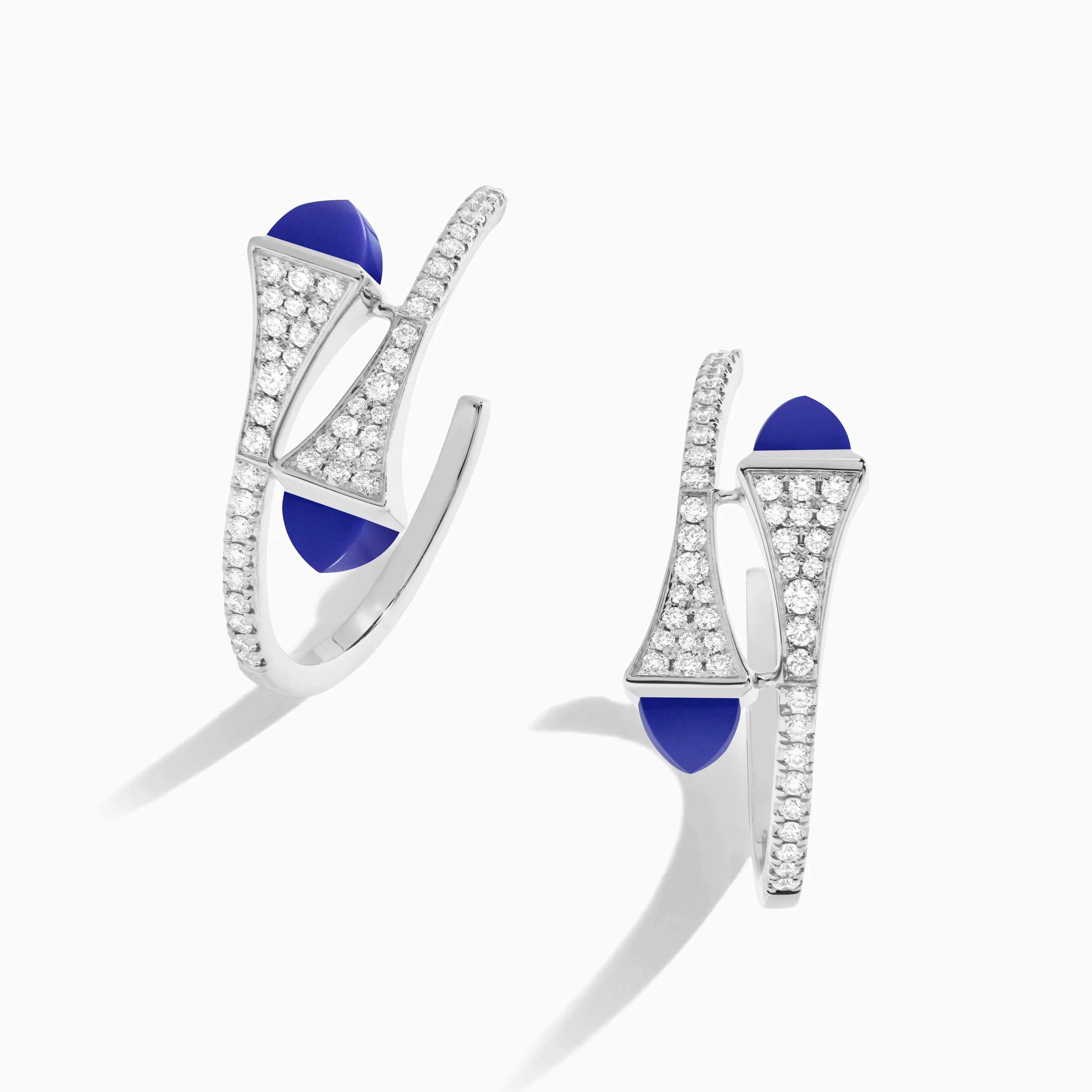 Cleo Diamond Small Hoop Earrings - Image 12