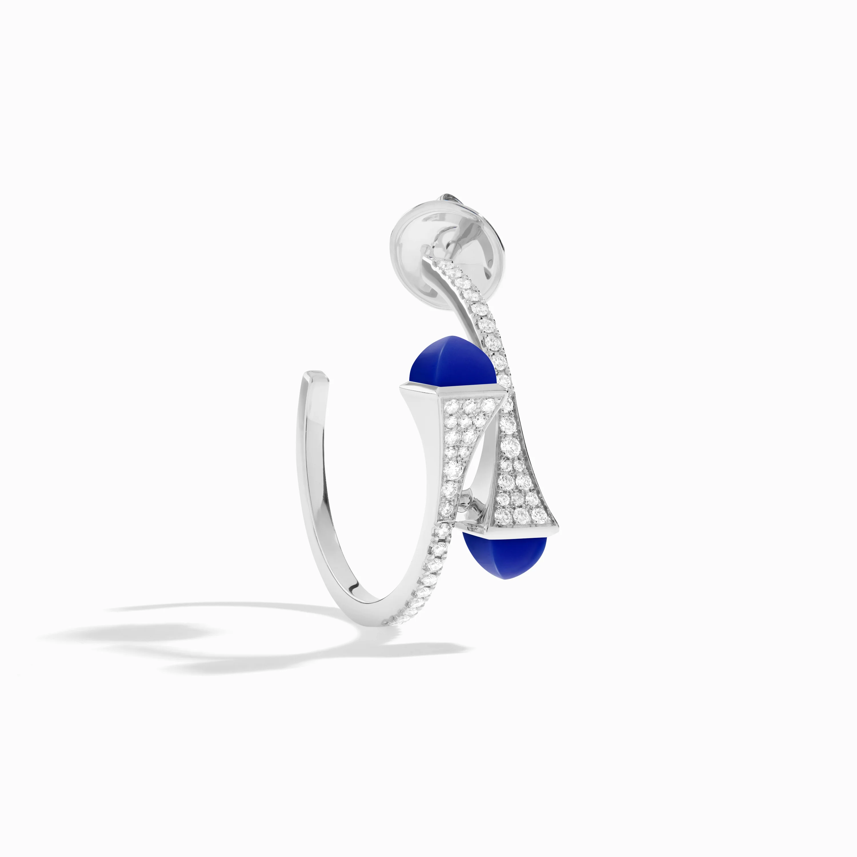 Cleo Diamond Small Hoop Earrings - Image 13