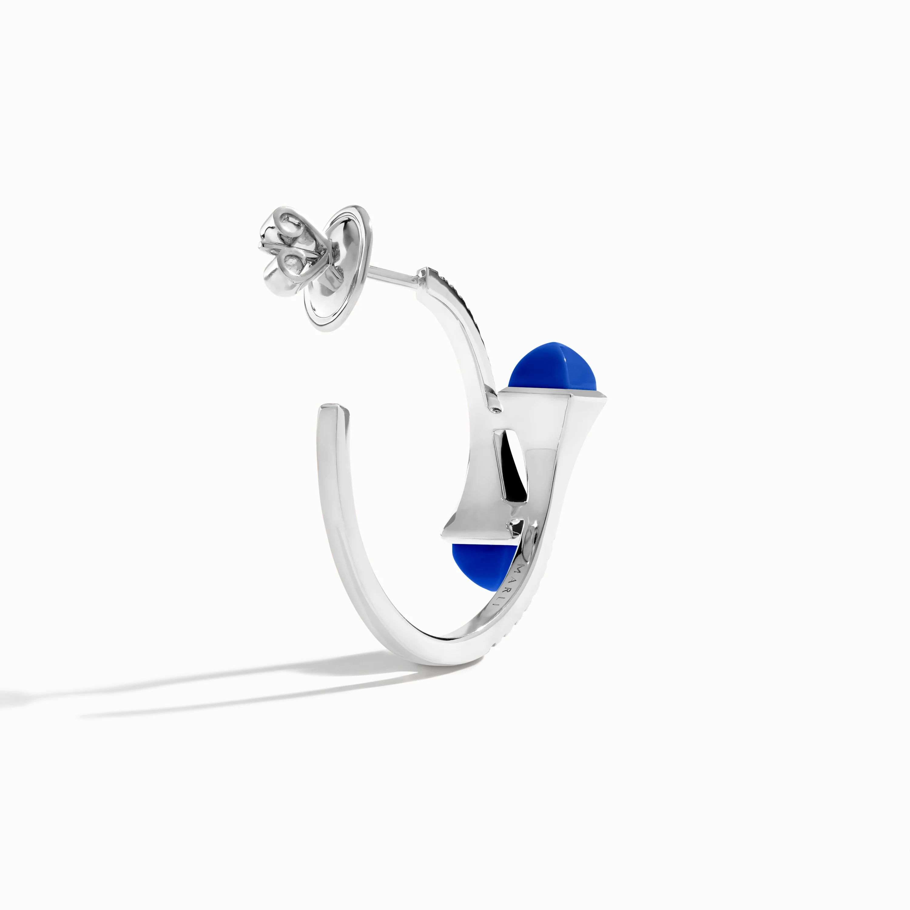 Cleo Diamond Small Hoop Earrings - Image 14
