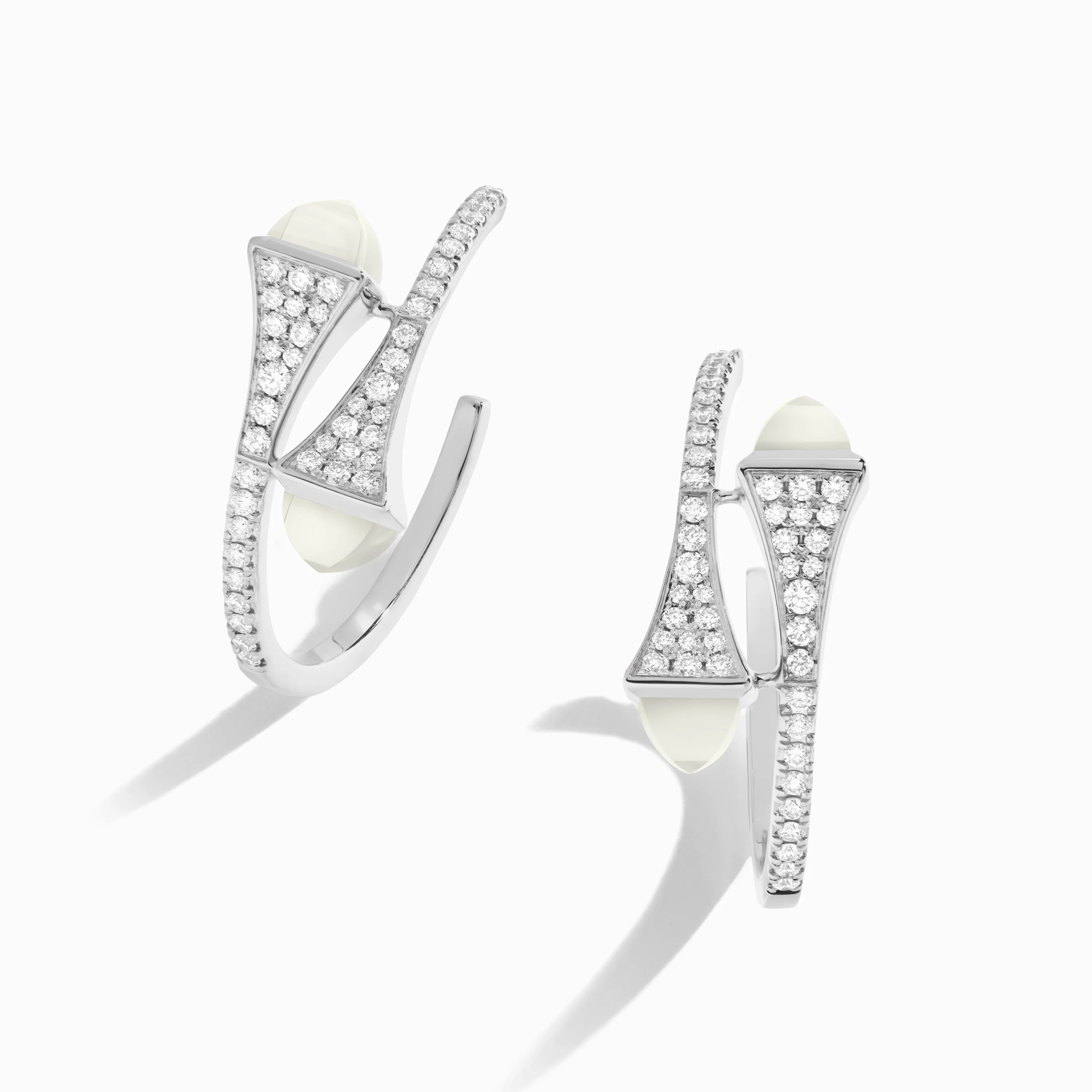 Cleo Diamond Small Hoop Earrings - Image 15
